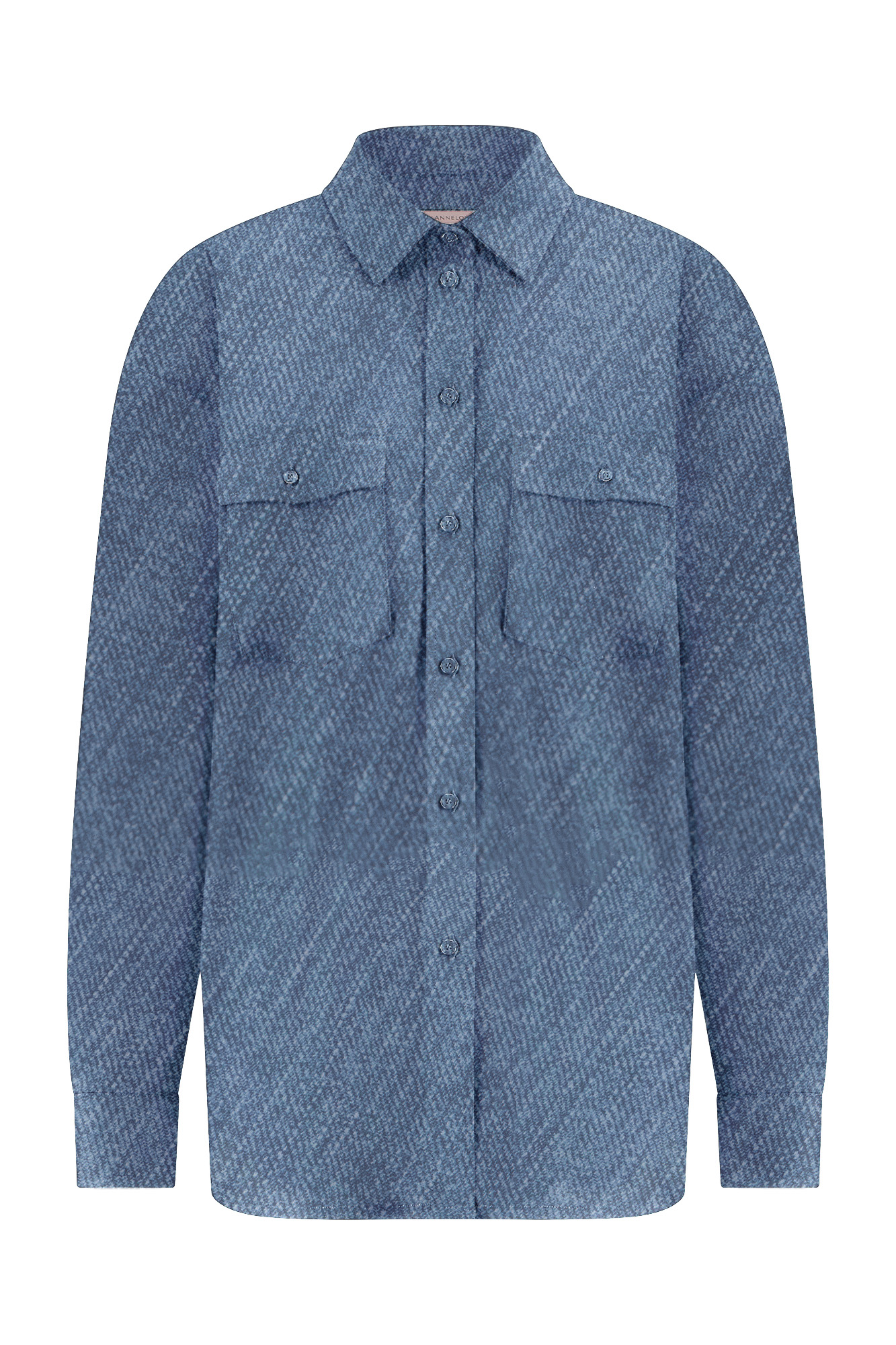 Studio Anneloes Denisa jeans blouse Blauw-1 1