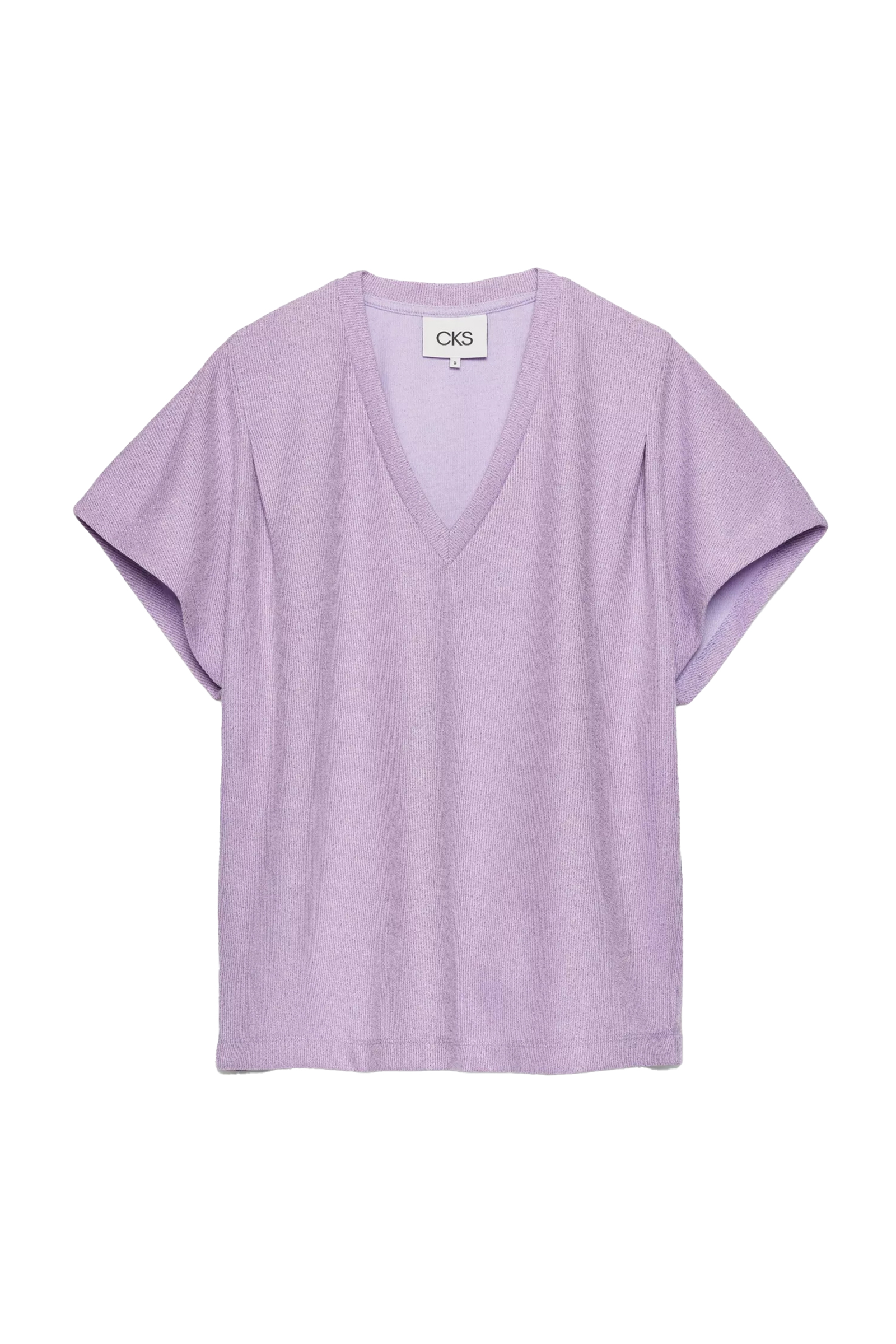 Dames t-shirt korte mouw paars