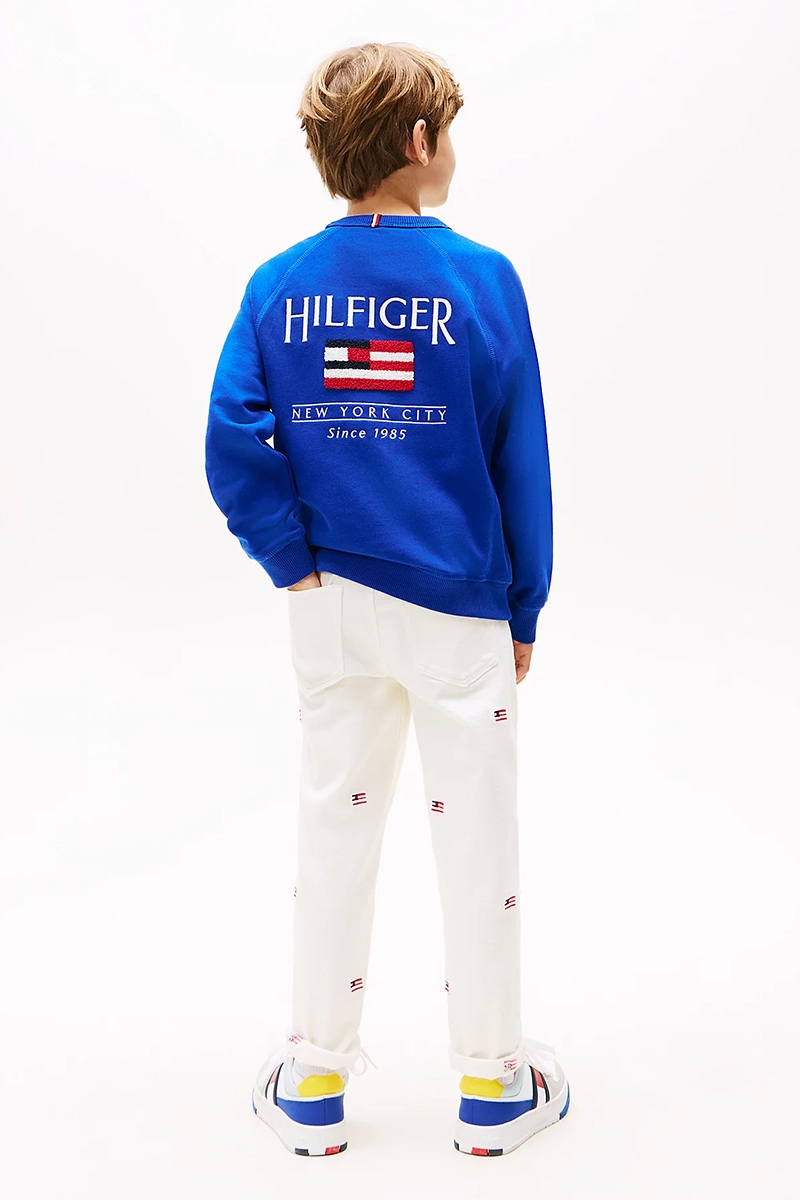 Tommy Hilfiger Hilfiger flag relaxed sweatshirt Blauw-1 3