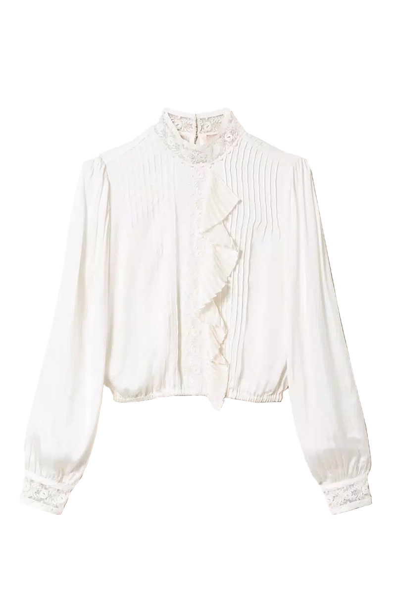 Twinset Dames blouse lange mouw Wit-1 1