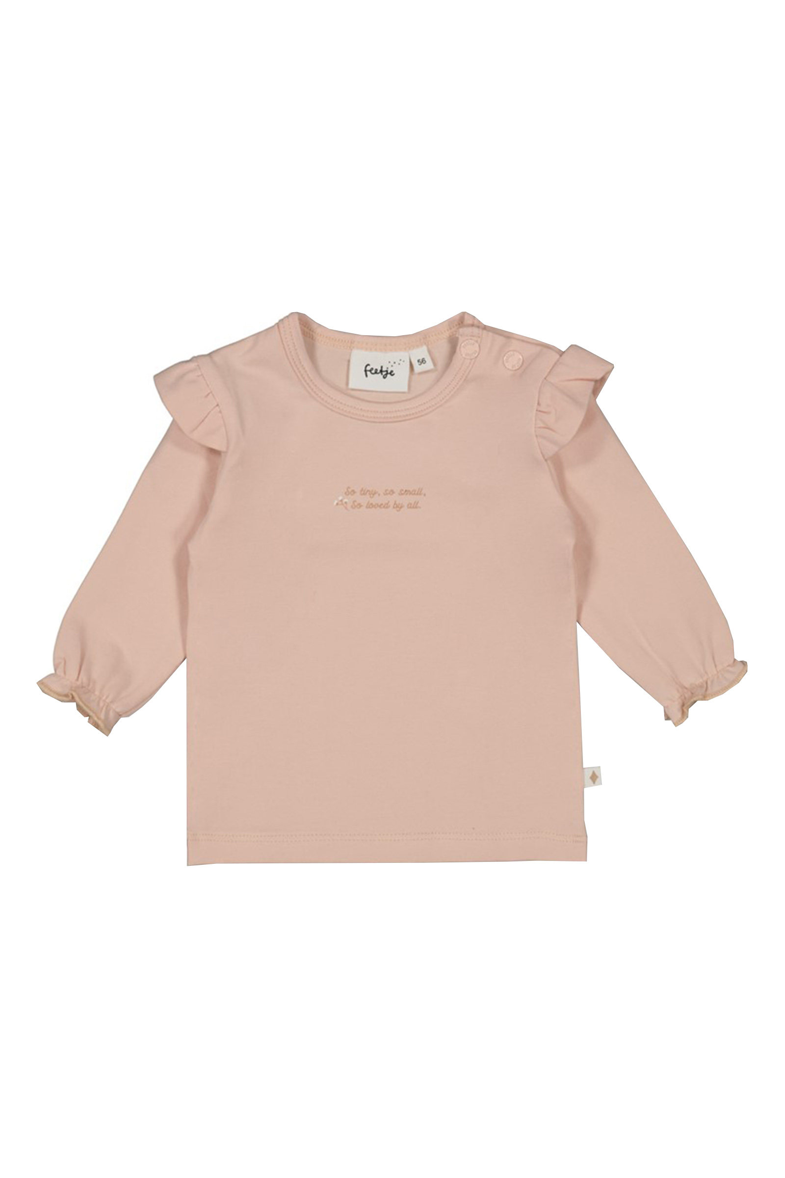 Baby t-shirt lange mouw rose