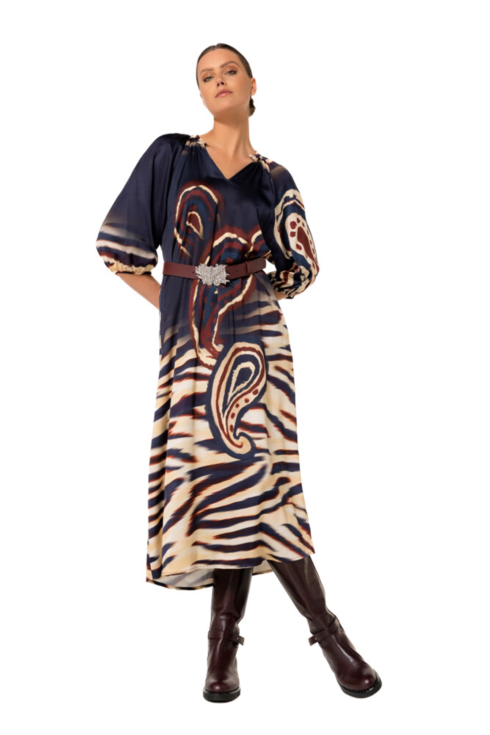 Dames jurk blauw