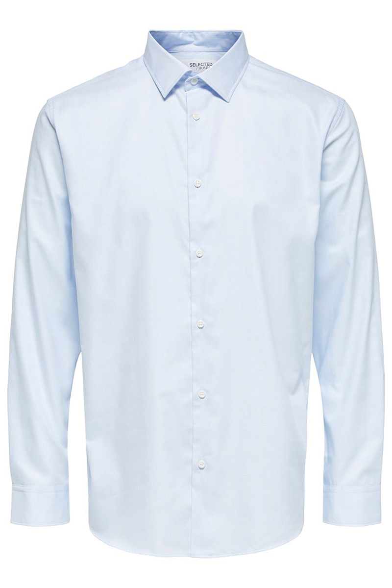 Selected SLHSLIMETHAN SHIRT LS CLASSIC NOOS Blauw-1 1