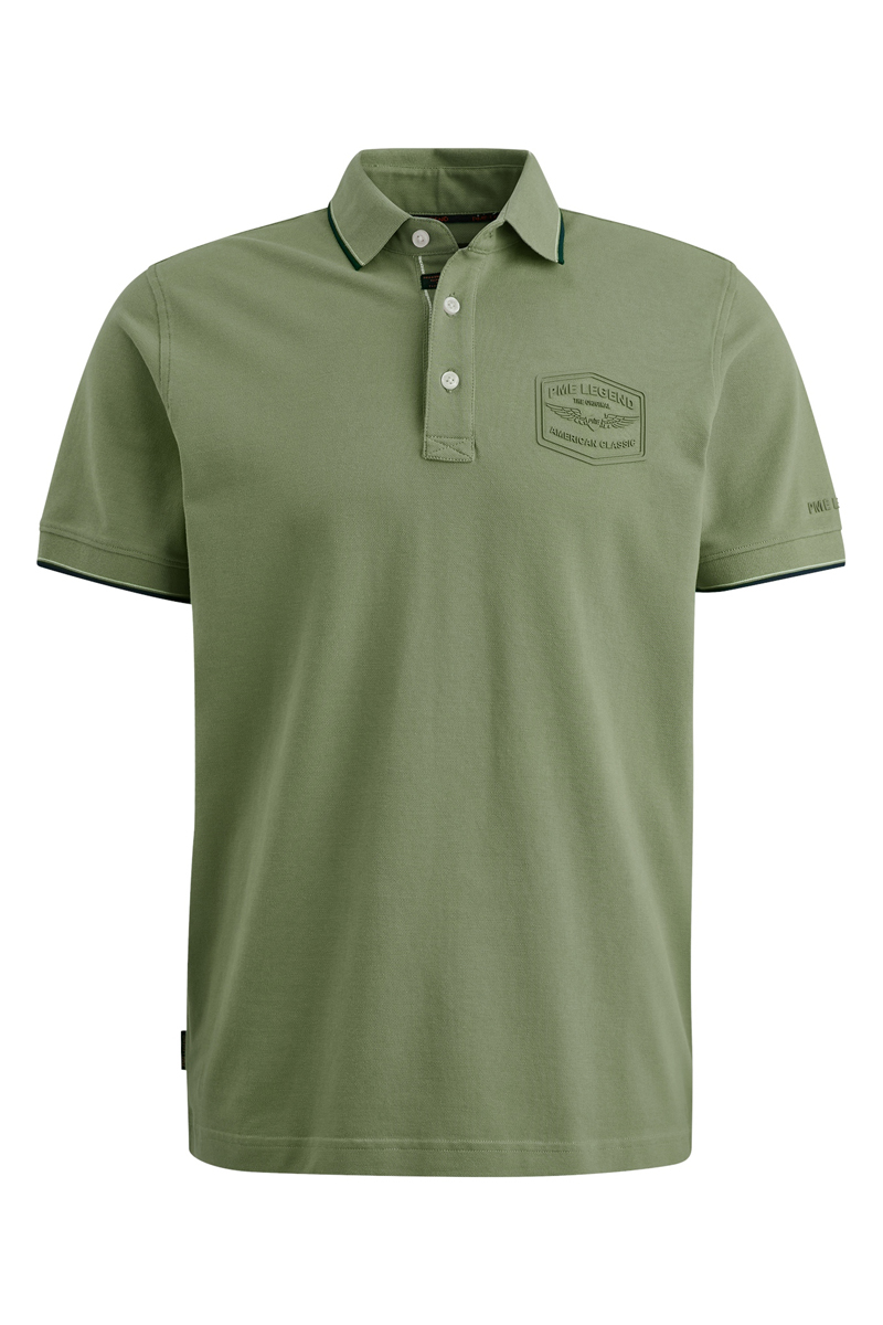 PME Legend Short sleeve polo Stretch pique package Groen-1 1