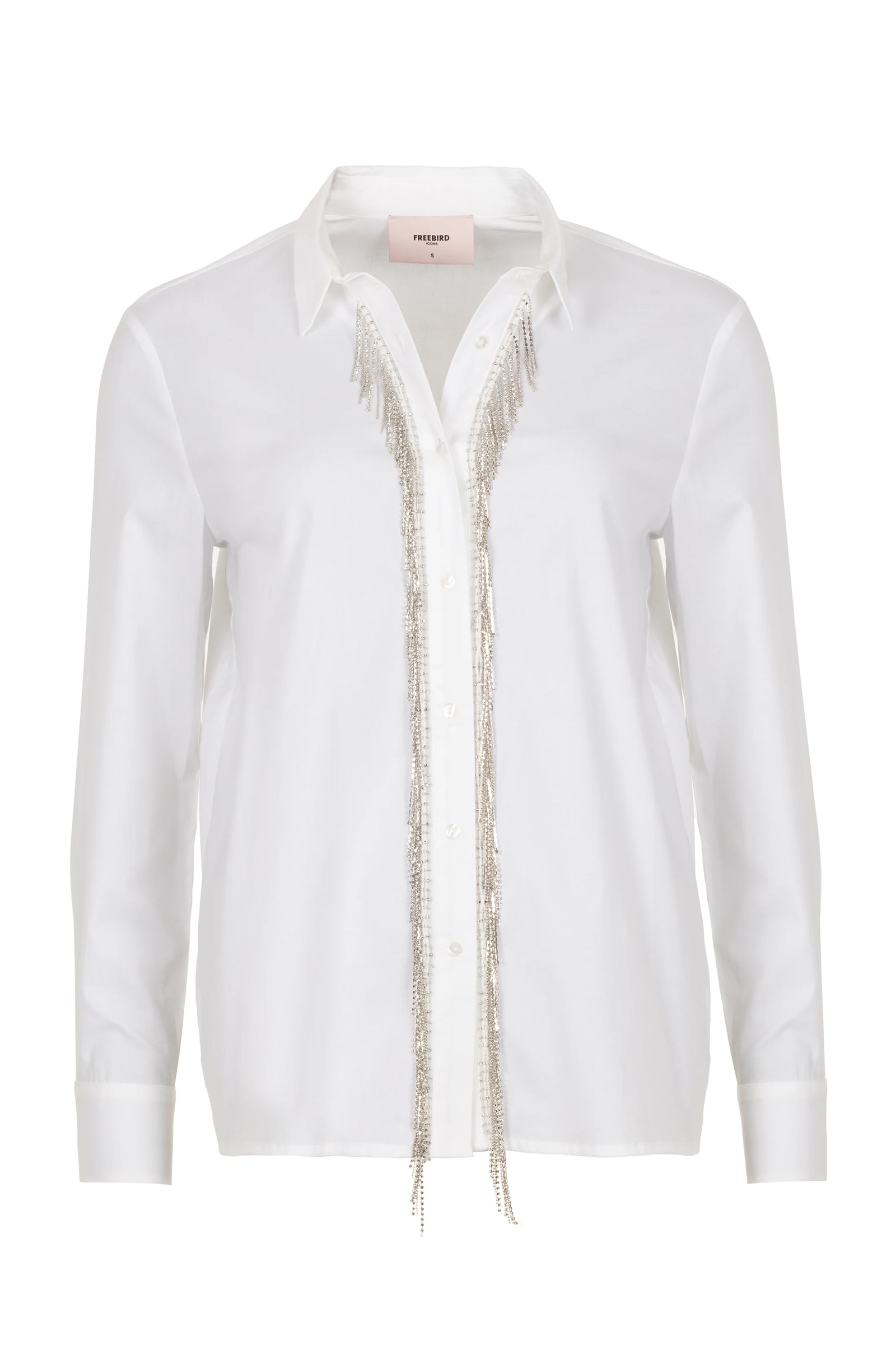 Dames blouse korte mouw ecru