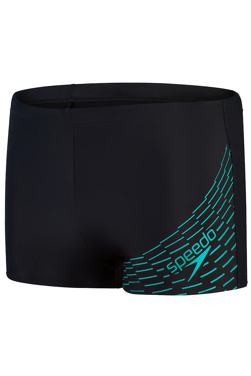 Bad/beach heren zwemslip mid zwart