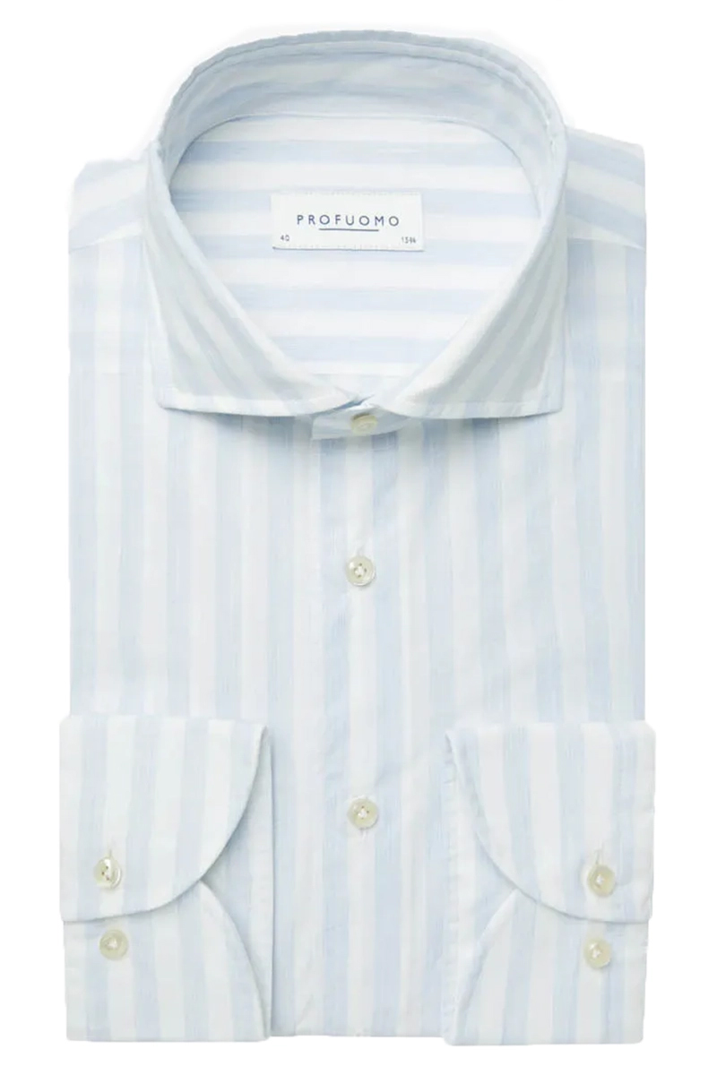 Profuomo SHIRT CUTAWAY SC SF BLUE Blauw-1 1