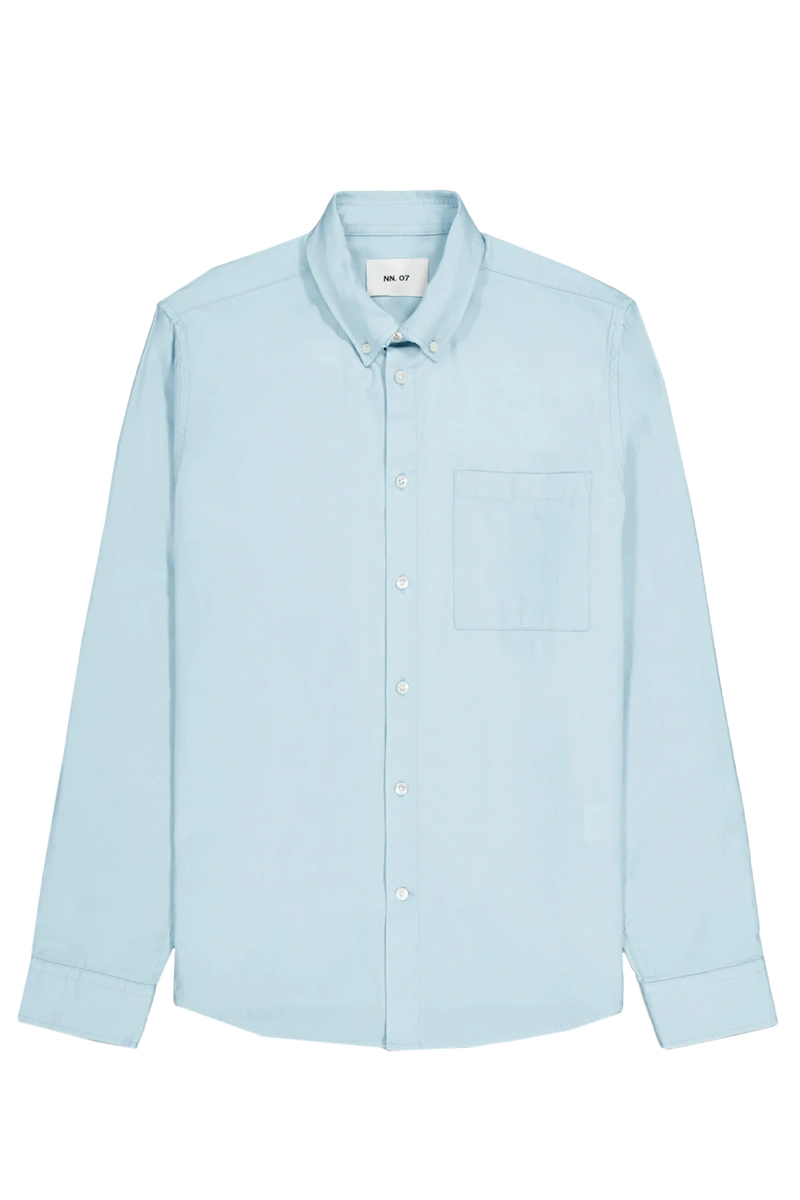Heren overhemd lm casual blauw