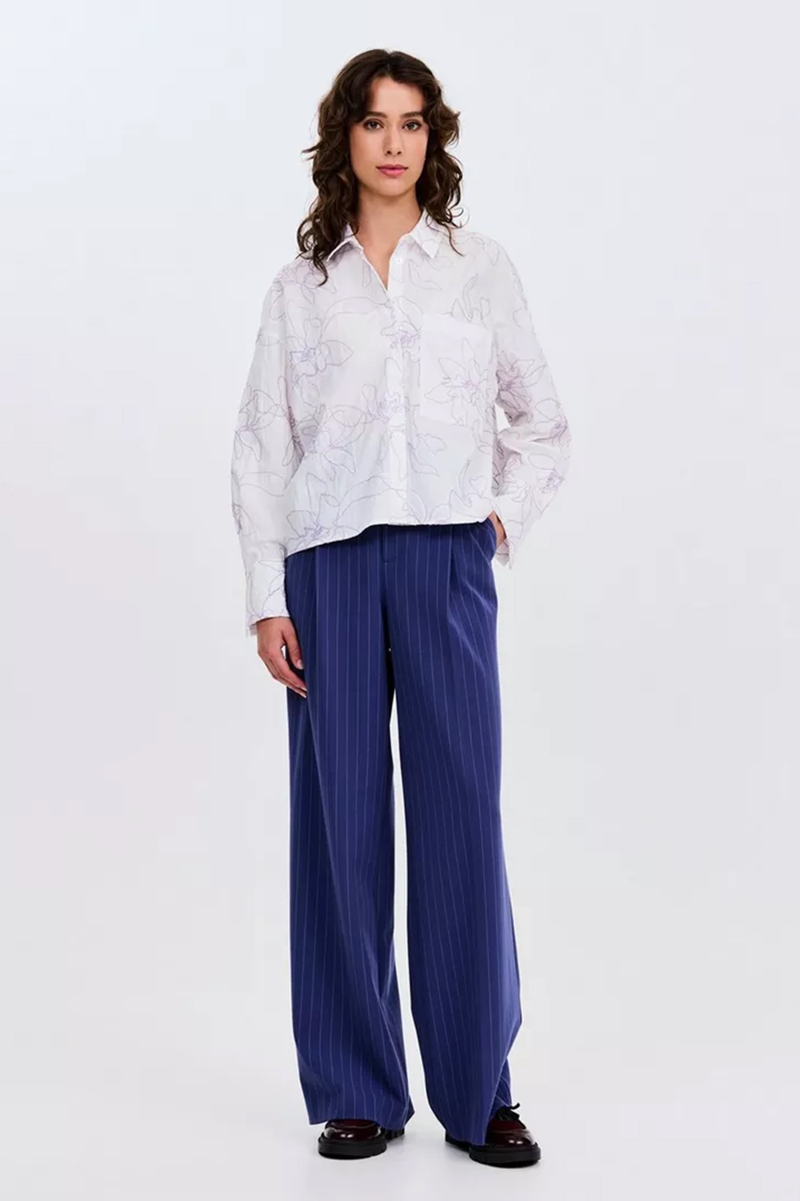 Dames broek blauw