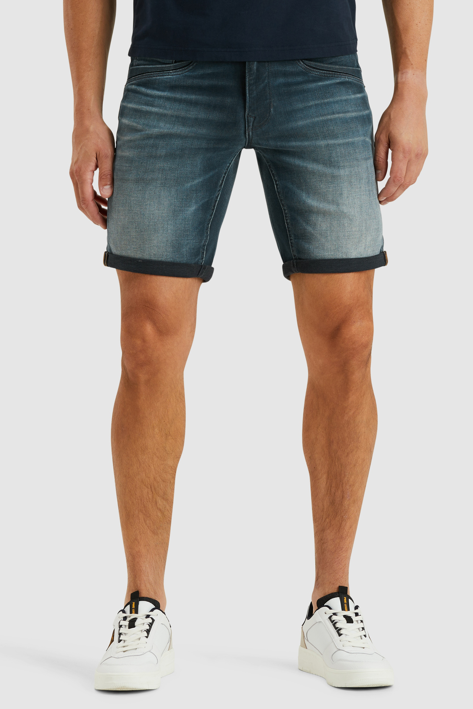 Heren short blauw