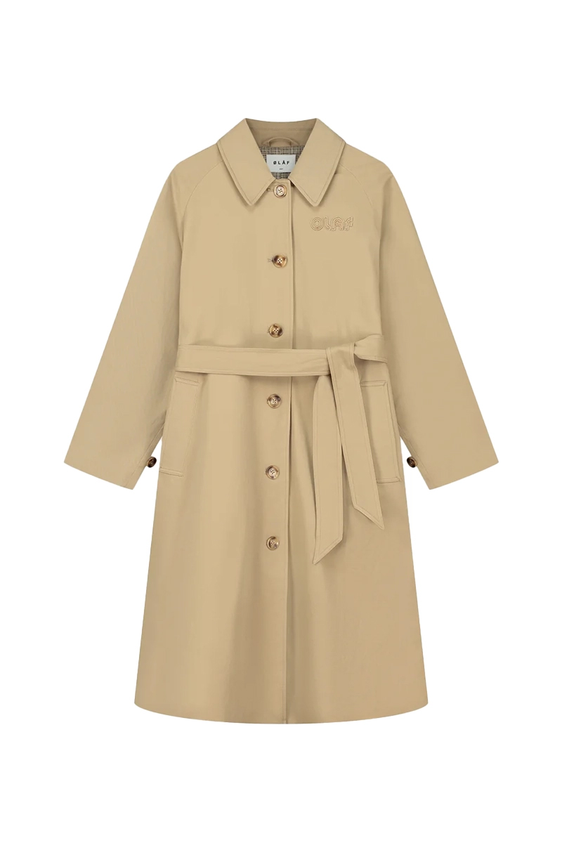 Olaf Hussein OLAF WMN TRENCHCOAT bruin/beige-1 1
