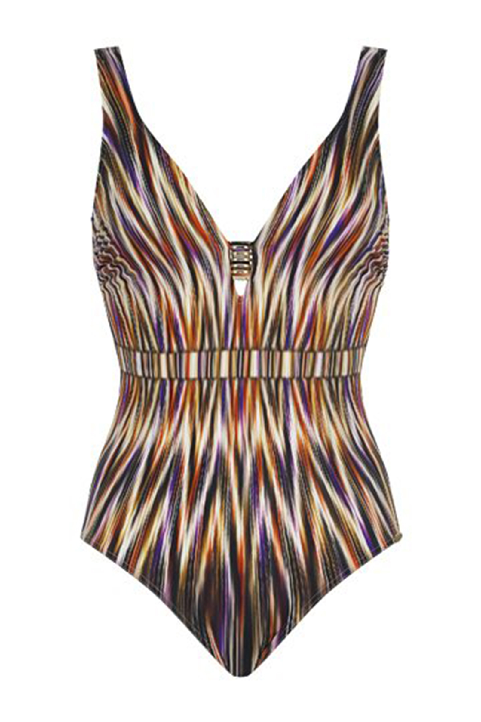 Bad/beach dames badpak modecup bruin