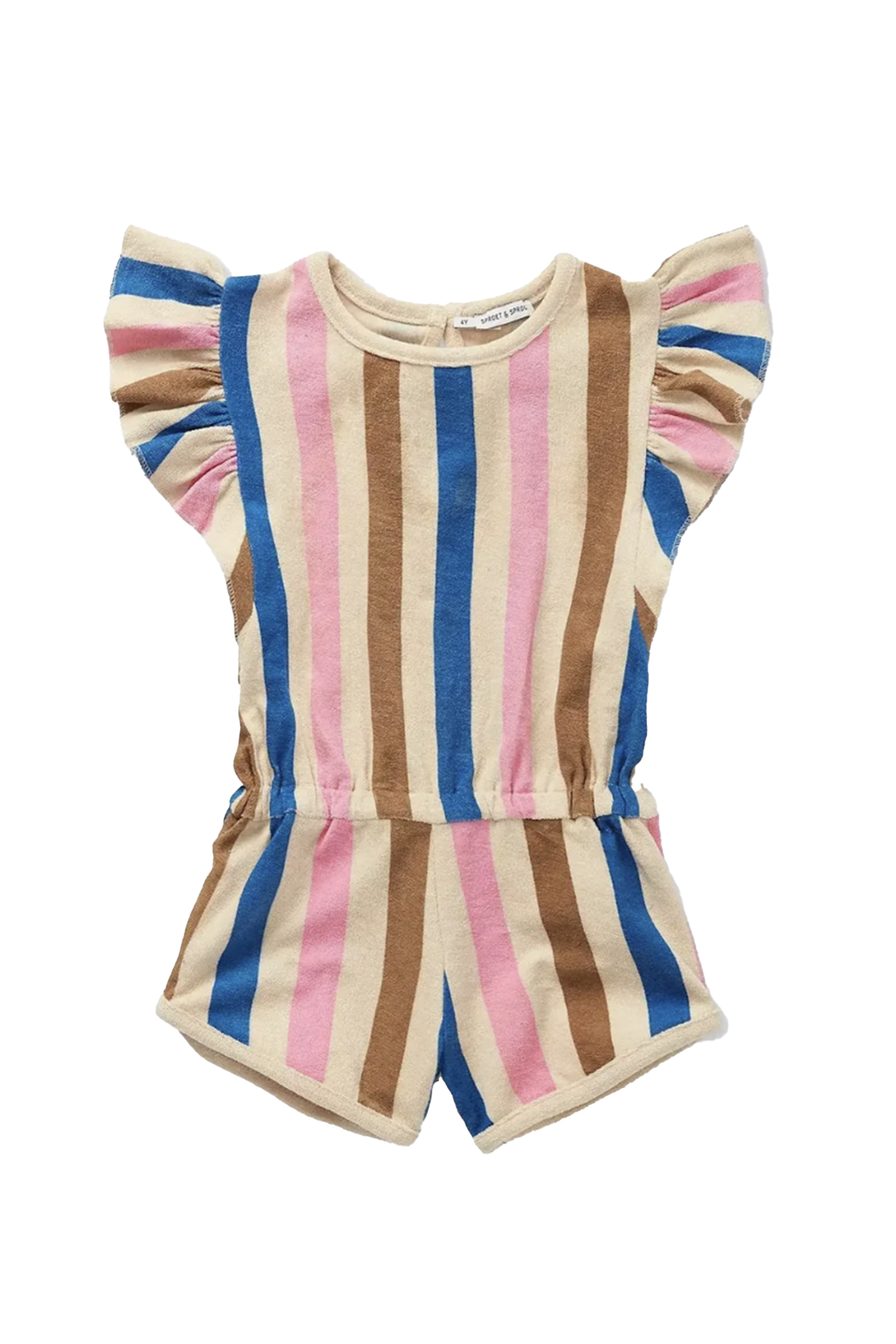 Meisjes jumpsuit/tuinbroek bruin