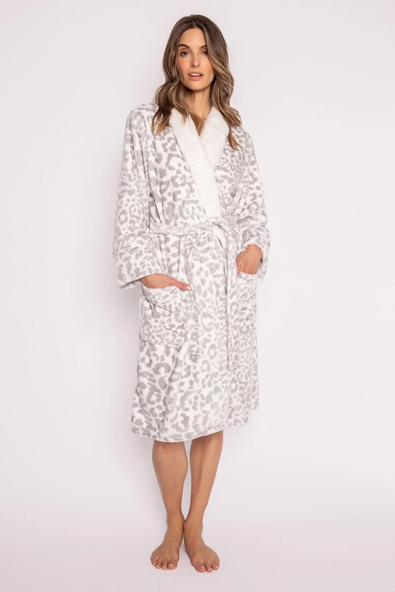 P.J.SALVAGE Nachtmode dames badjas Ecru-1 2