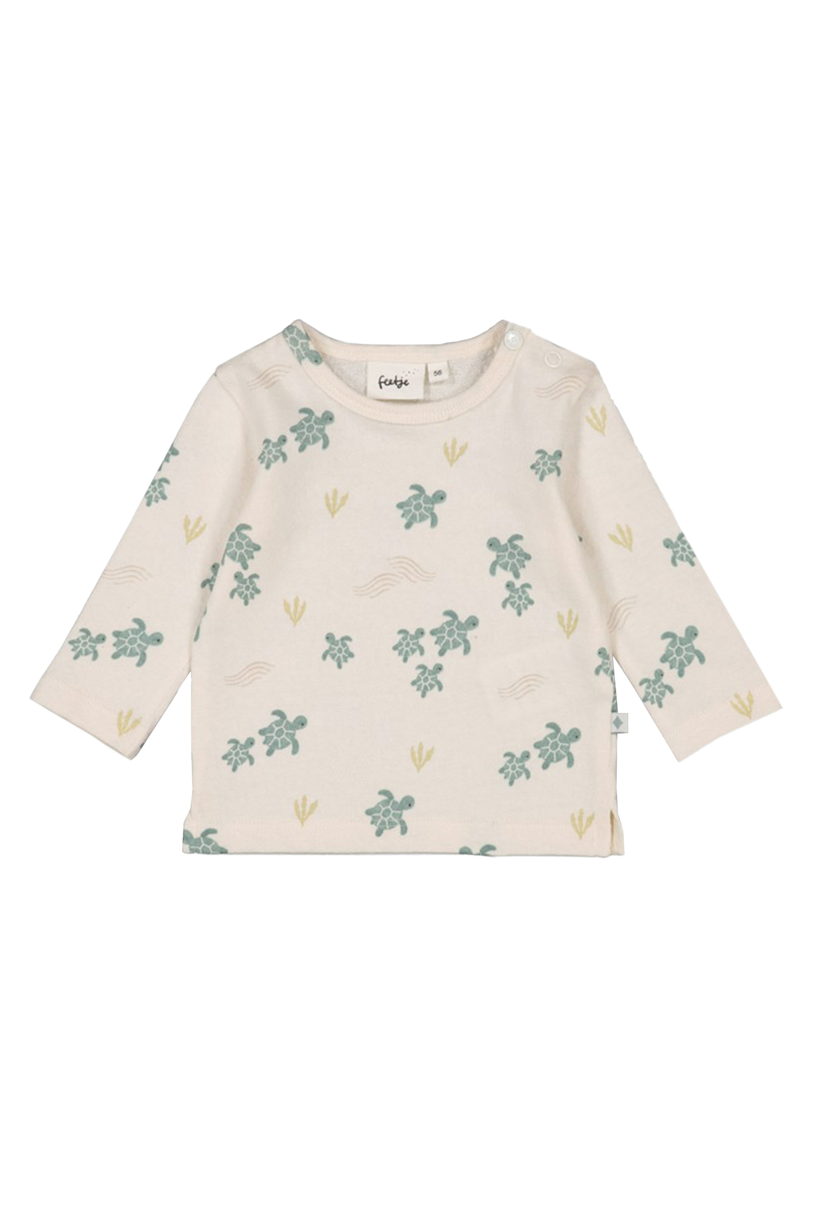 Baby t-shirt lange mouw ecru