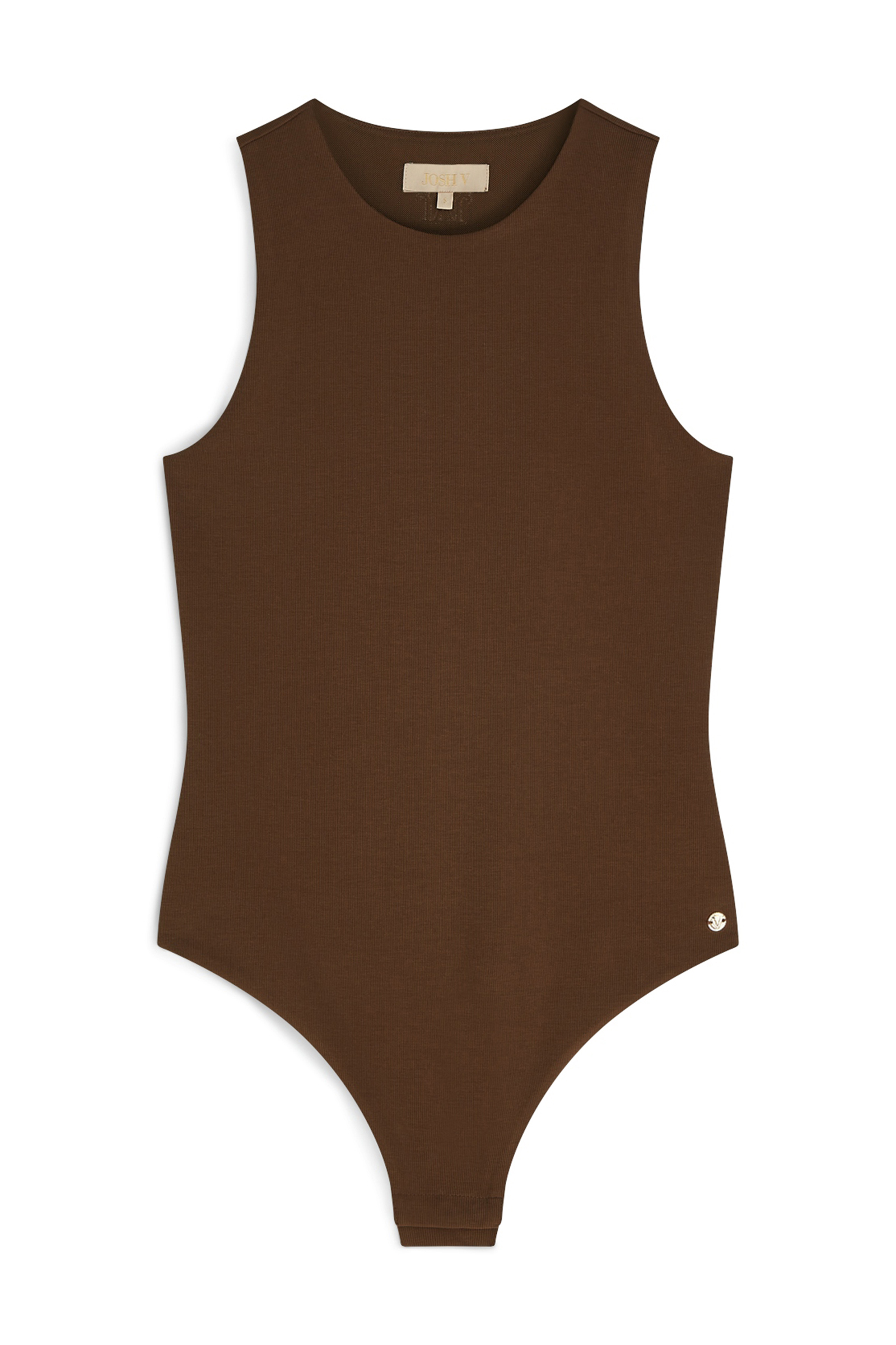 Dames top bruin