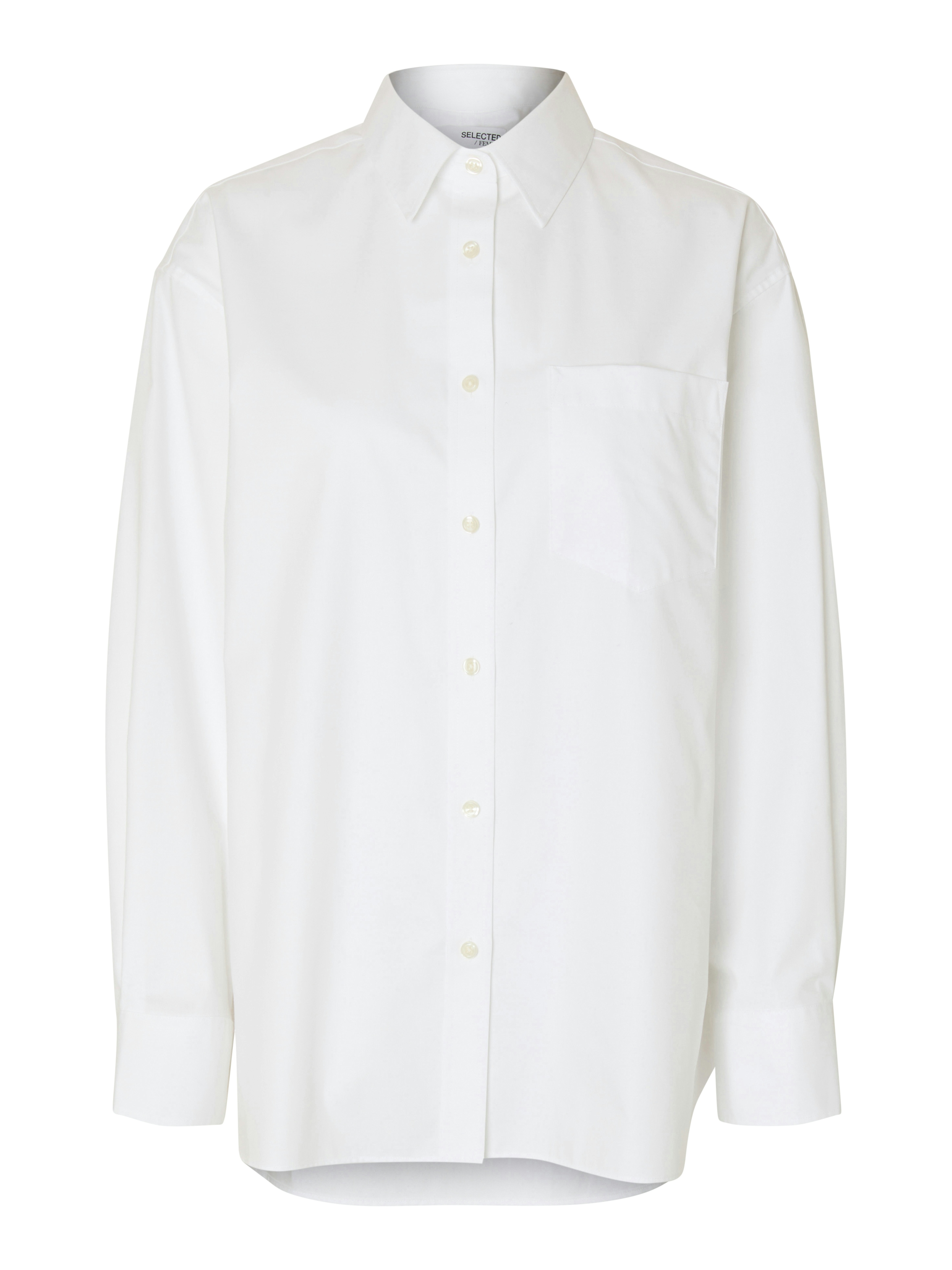 Dames blouse lange mouw wit