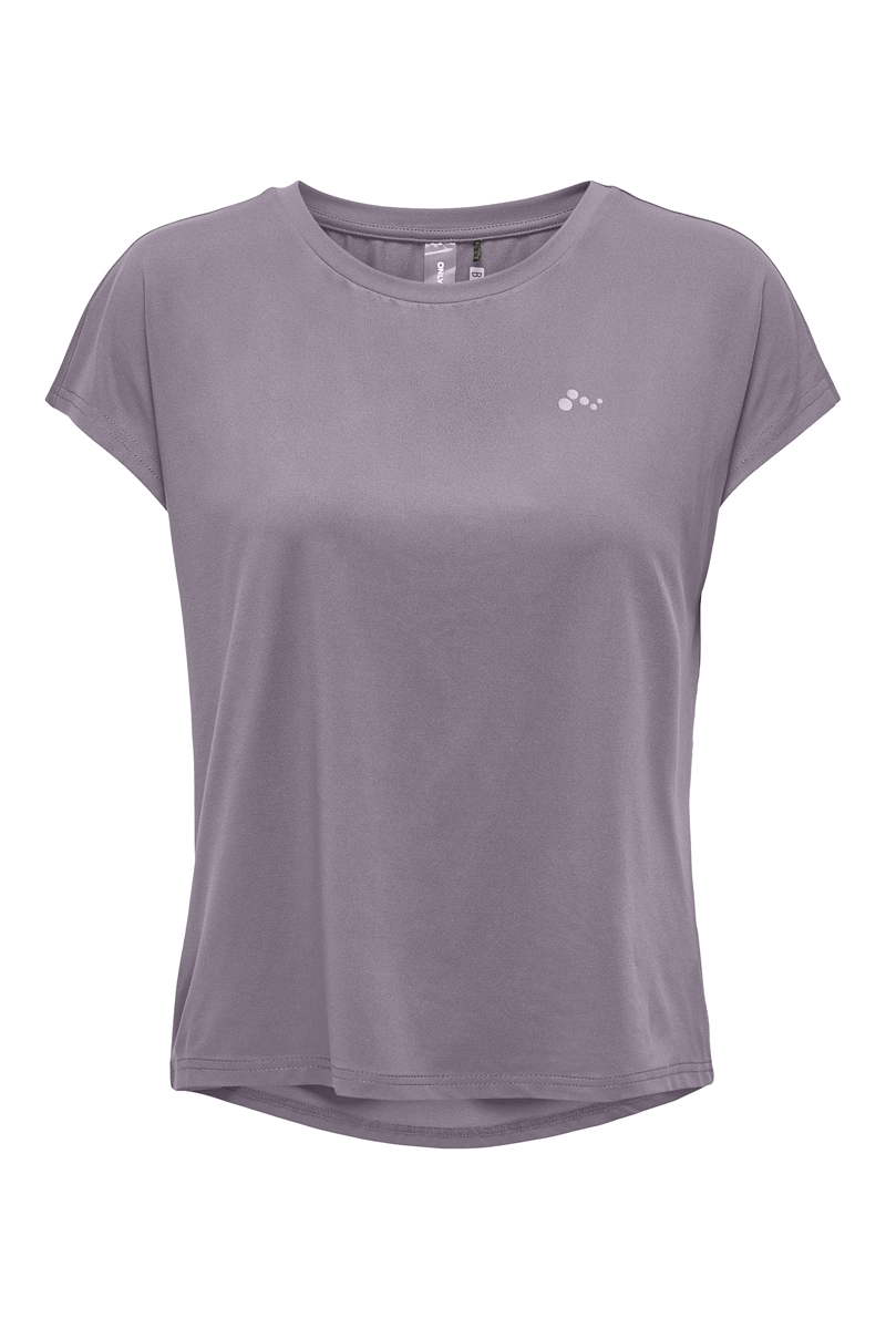 Fitness dames t-shirt km grijs