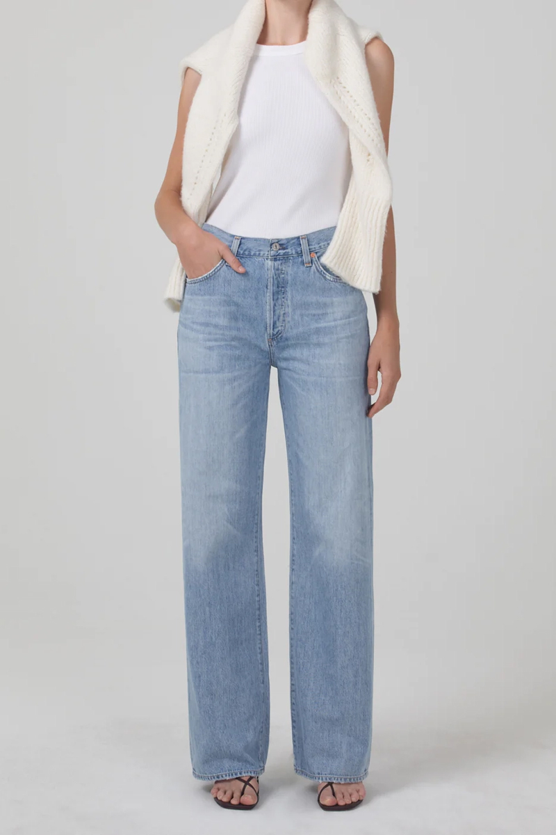 Dames jeans blauw
