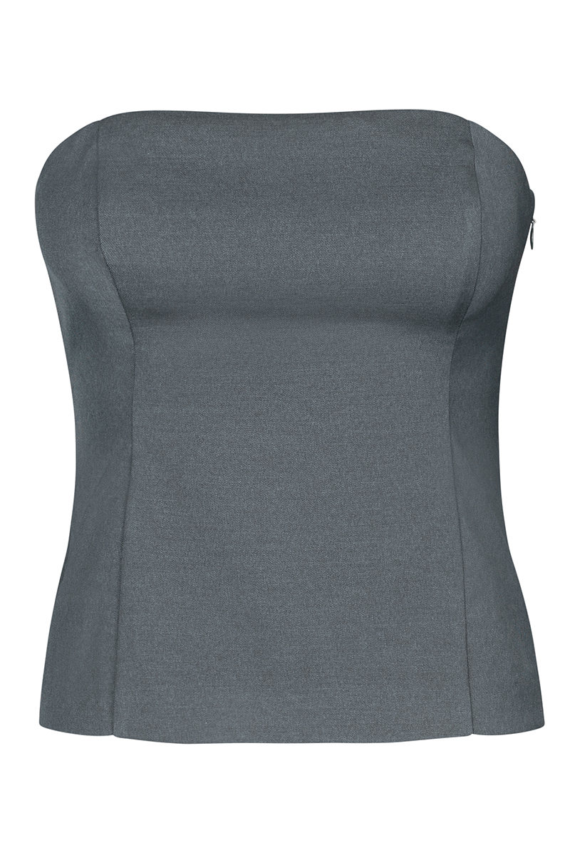 Dames top grijs