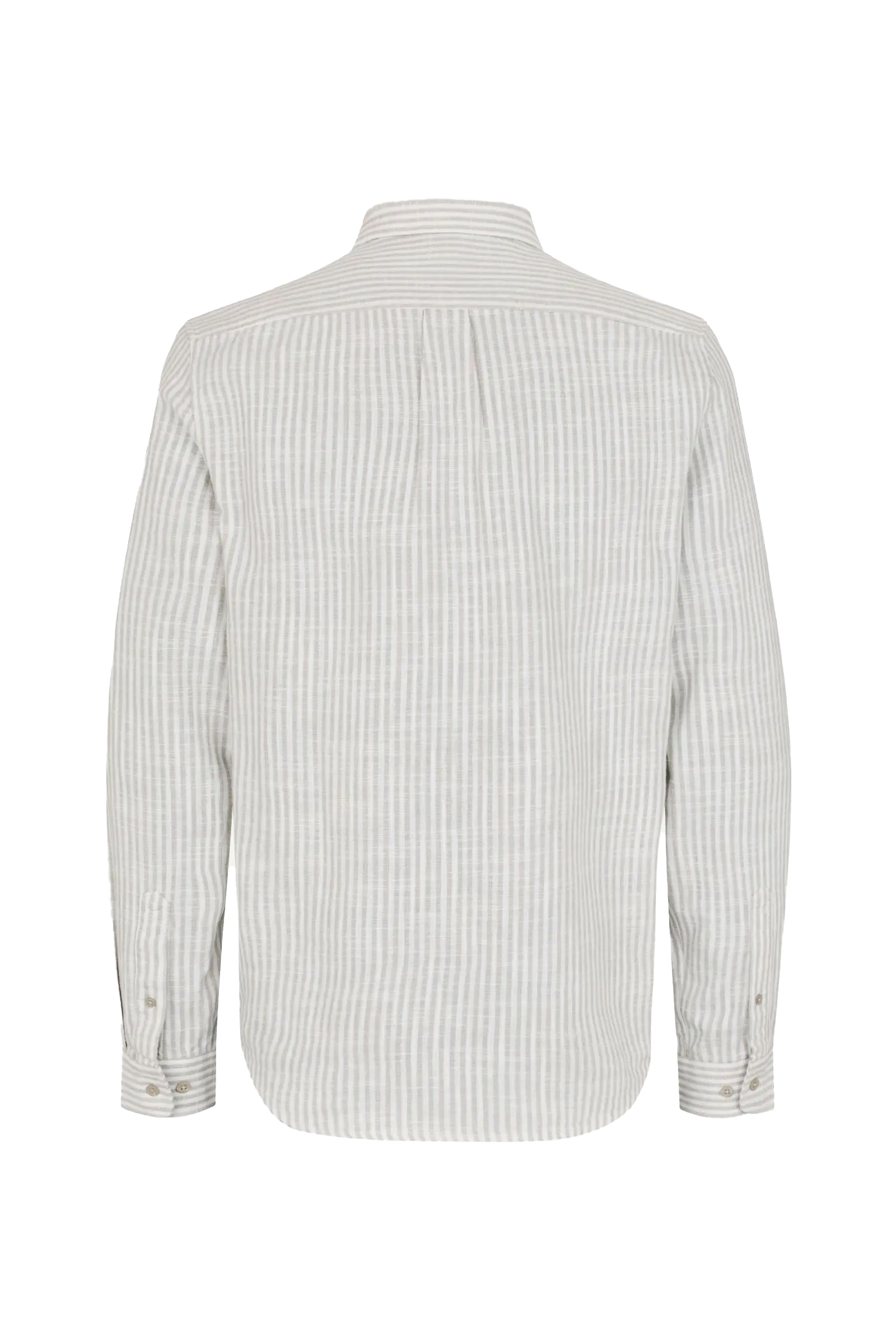 Heren overhemd lm casual grijs