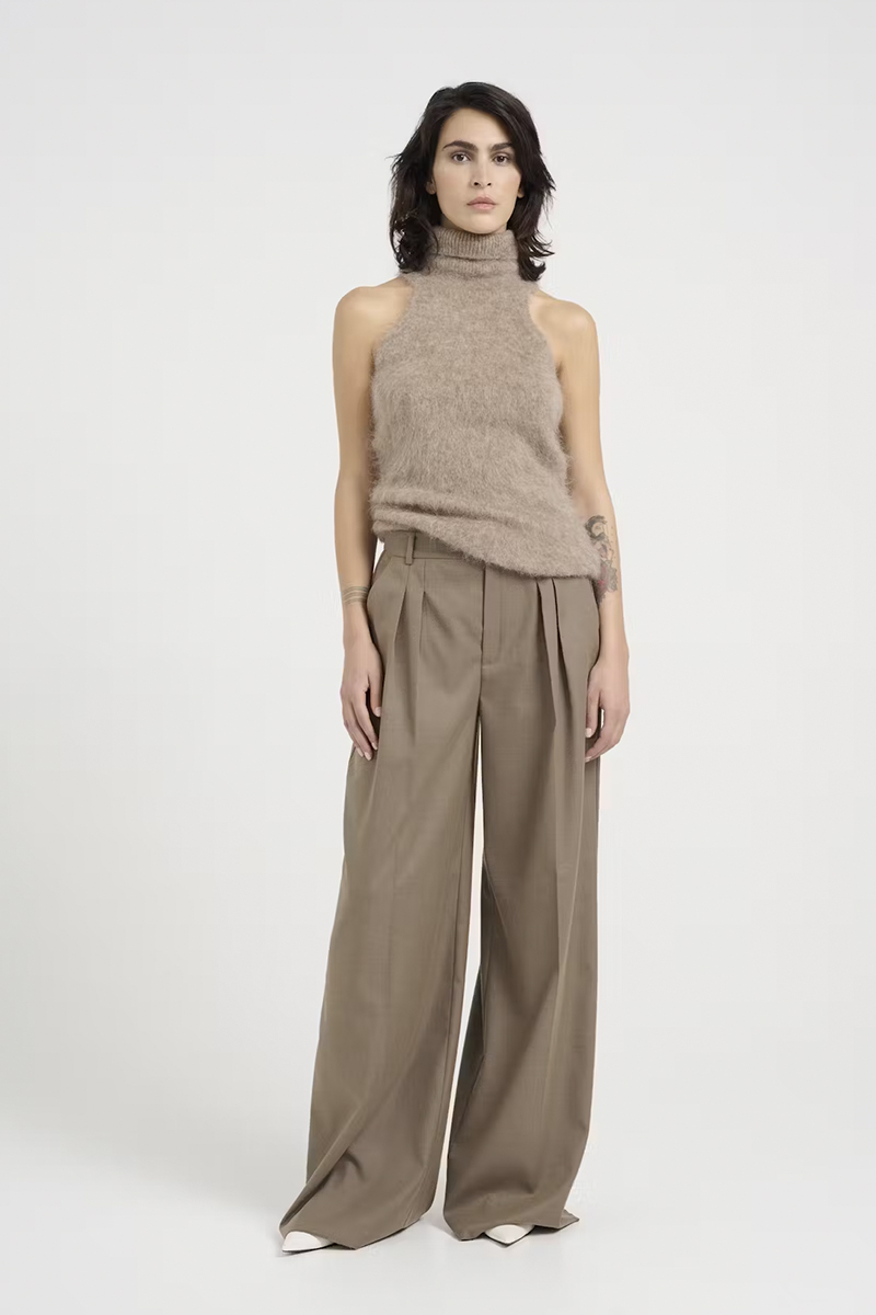 Dames broek bruin