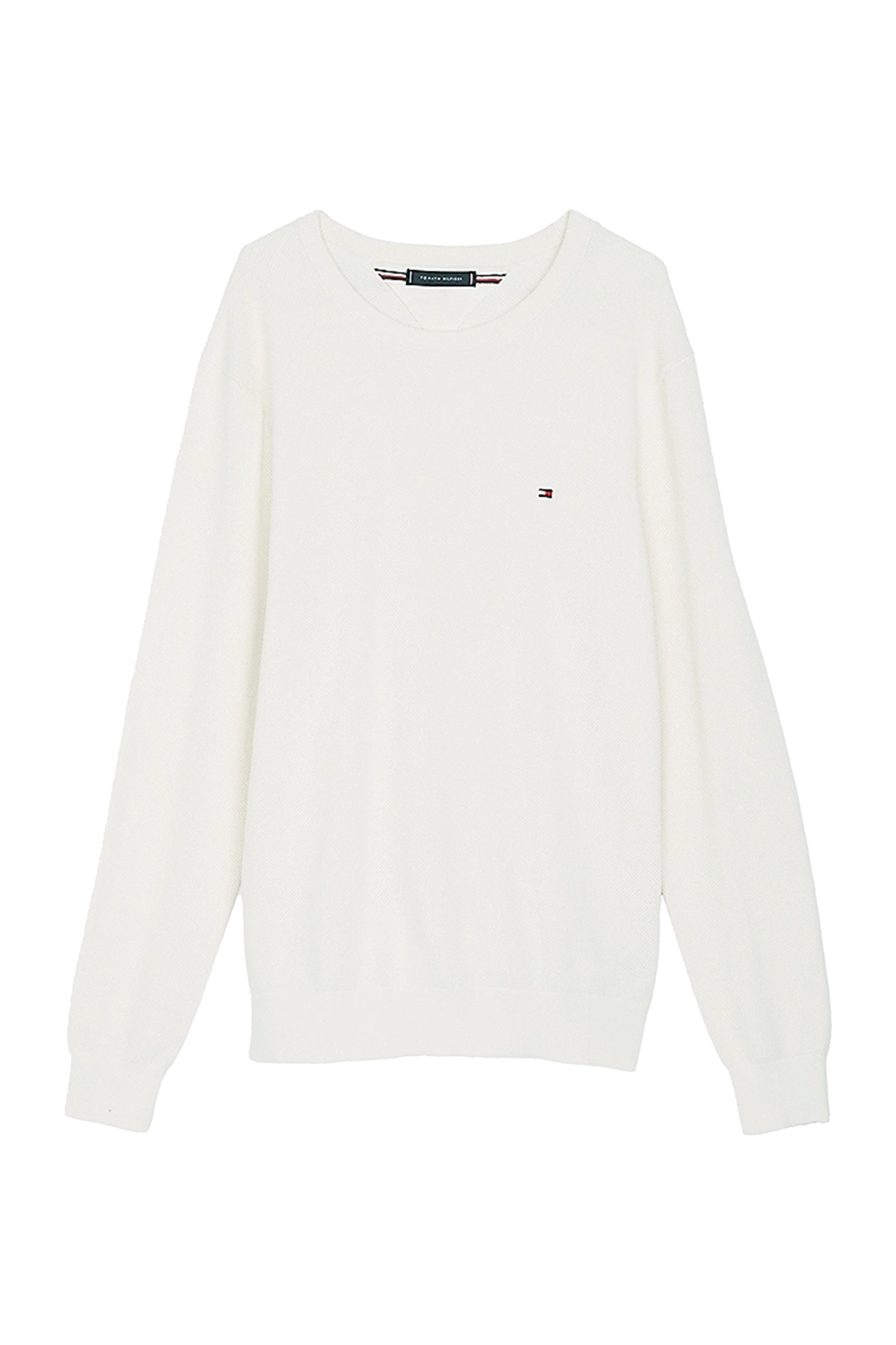 Tommy Hilfiger ESSENTIAL STRUCTURE CREW NECK Light Beige 1