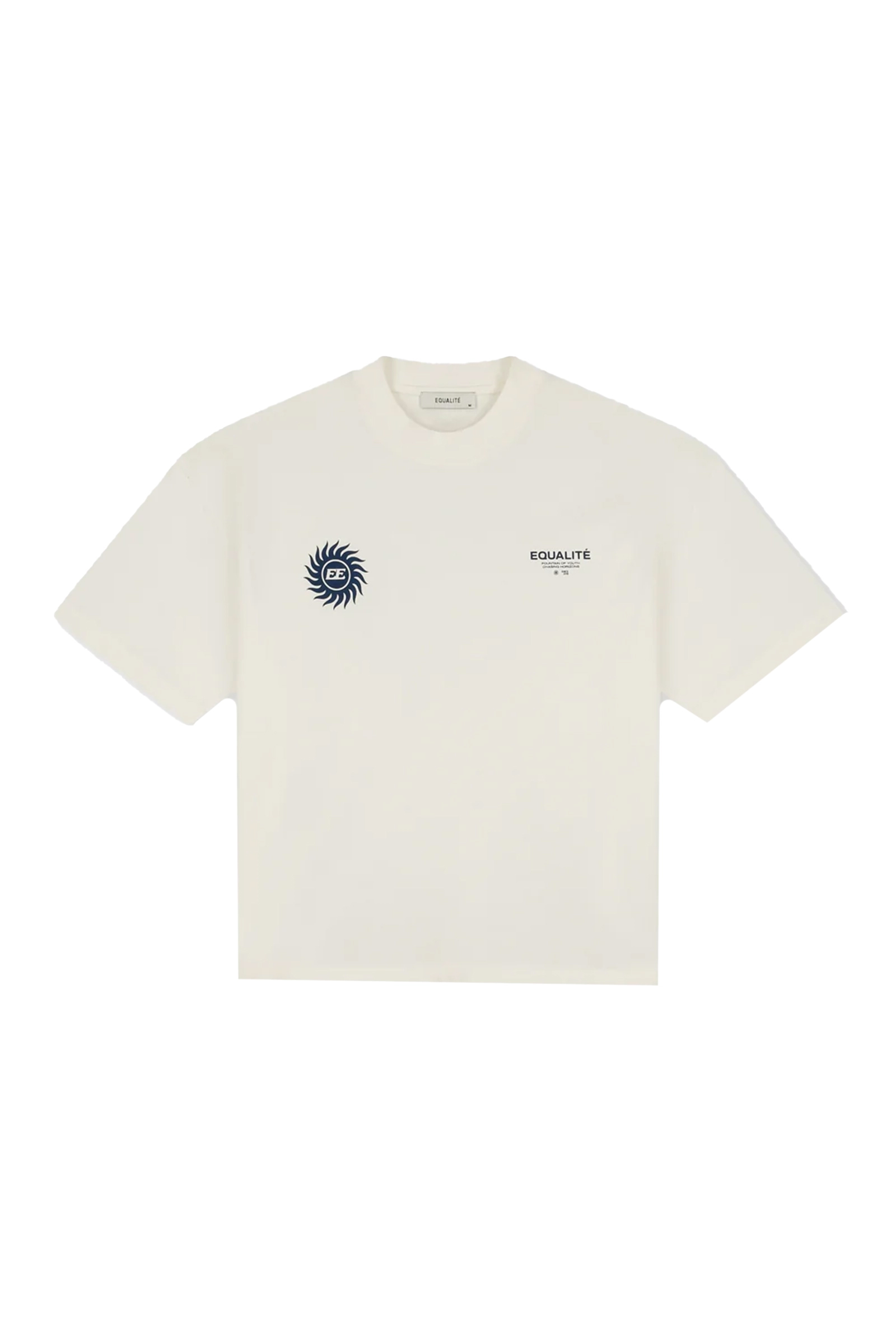 Heren t-shirt kortemouw ecru