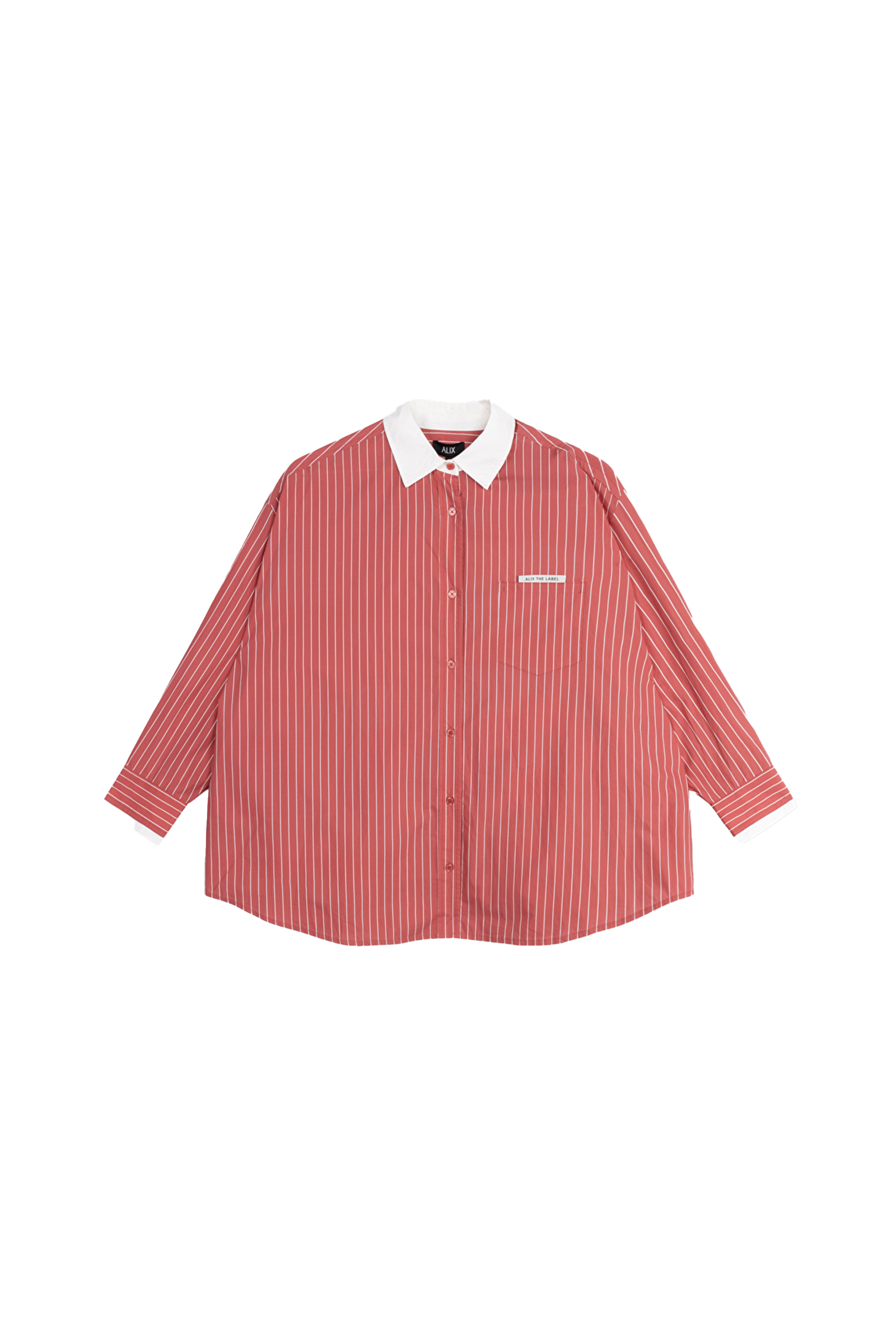 Dames blouse lange mouw rood