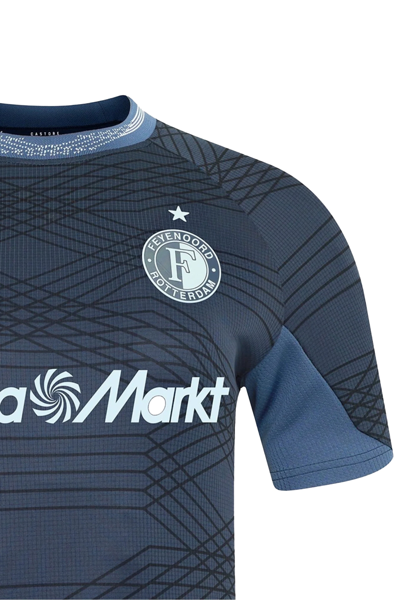 Voetbal heren club t-shirt blauw