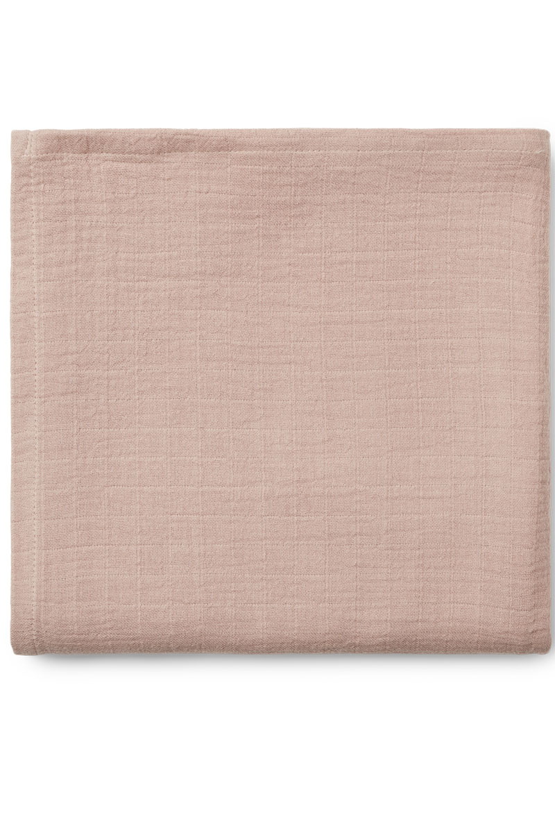 Liewood Ben muslin swaddle solid Rose-1 3