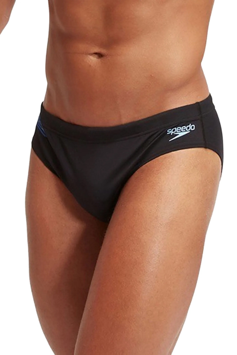 Bad/beach heren zwemslip krt zwart