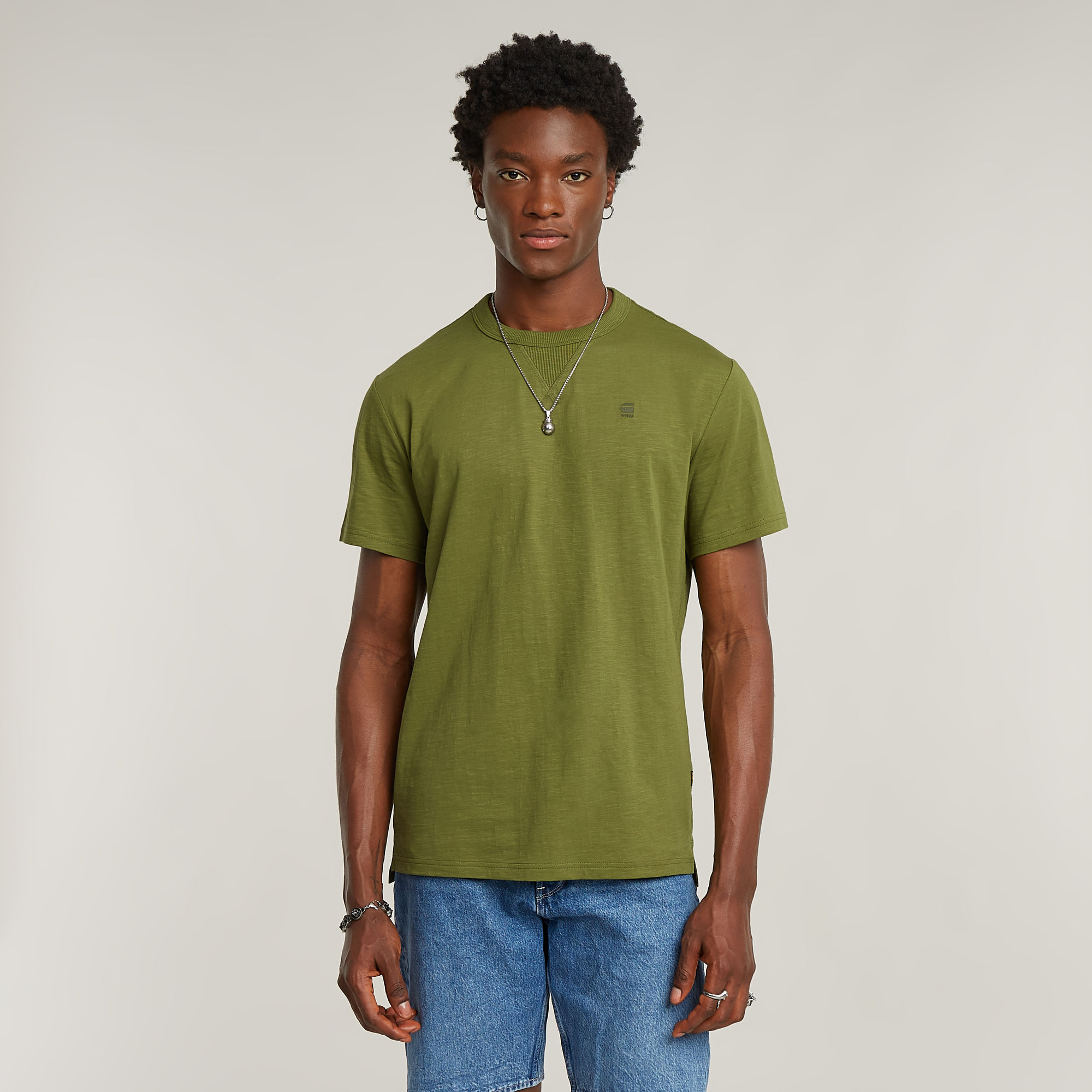 Heren t-shirt kortemouw groen