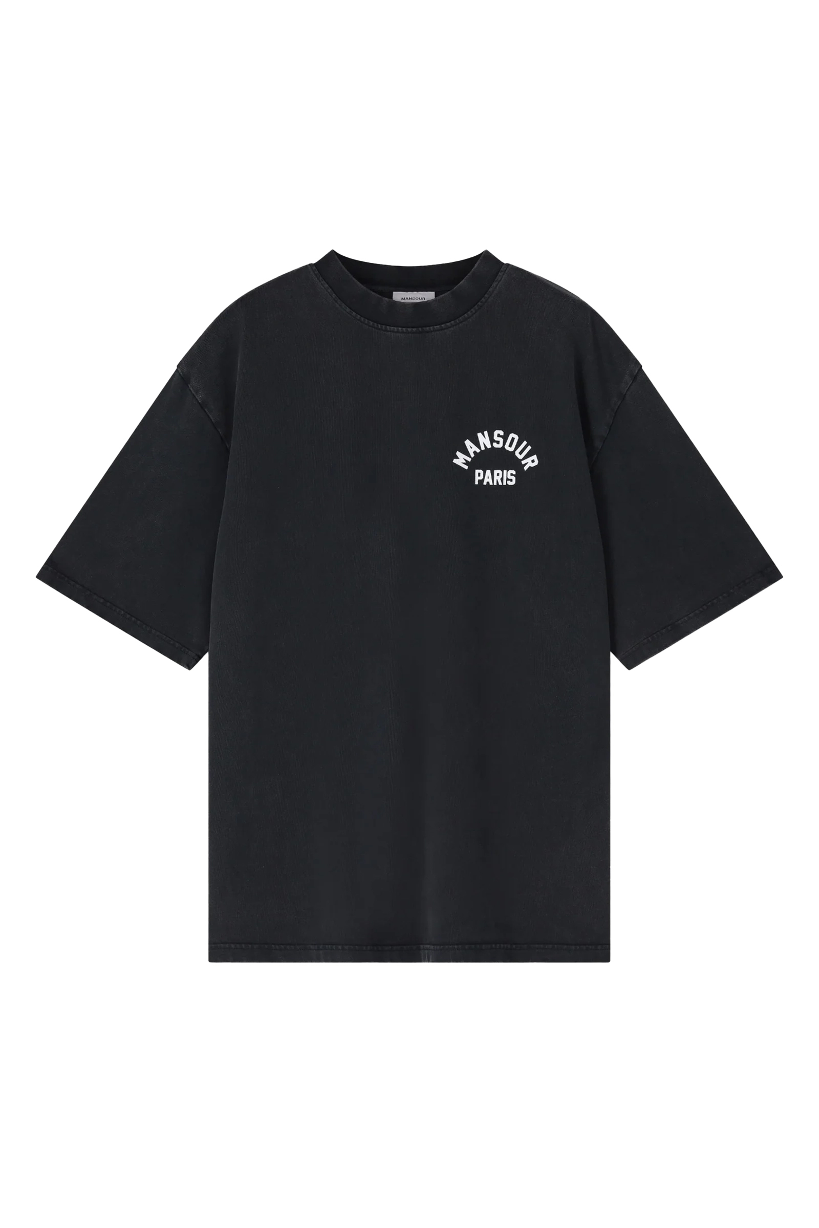 Mansour College Baseball T-Shirt Vintage Zwart 1