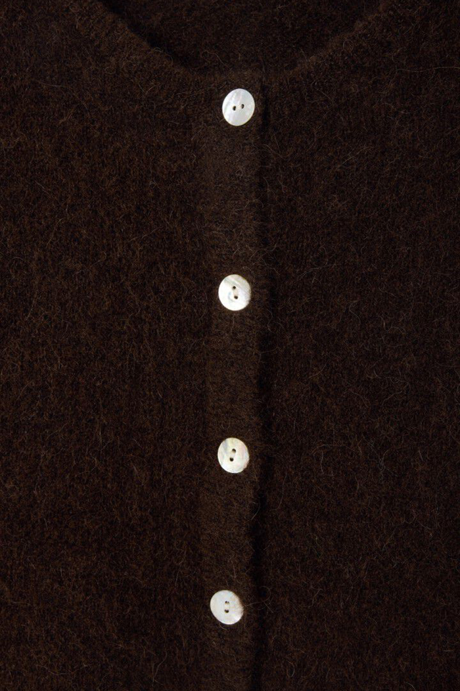 Dames vest bruin