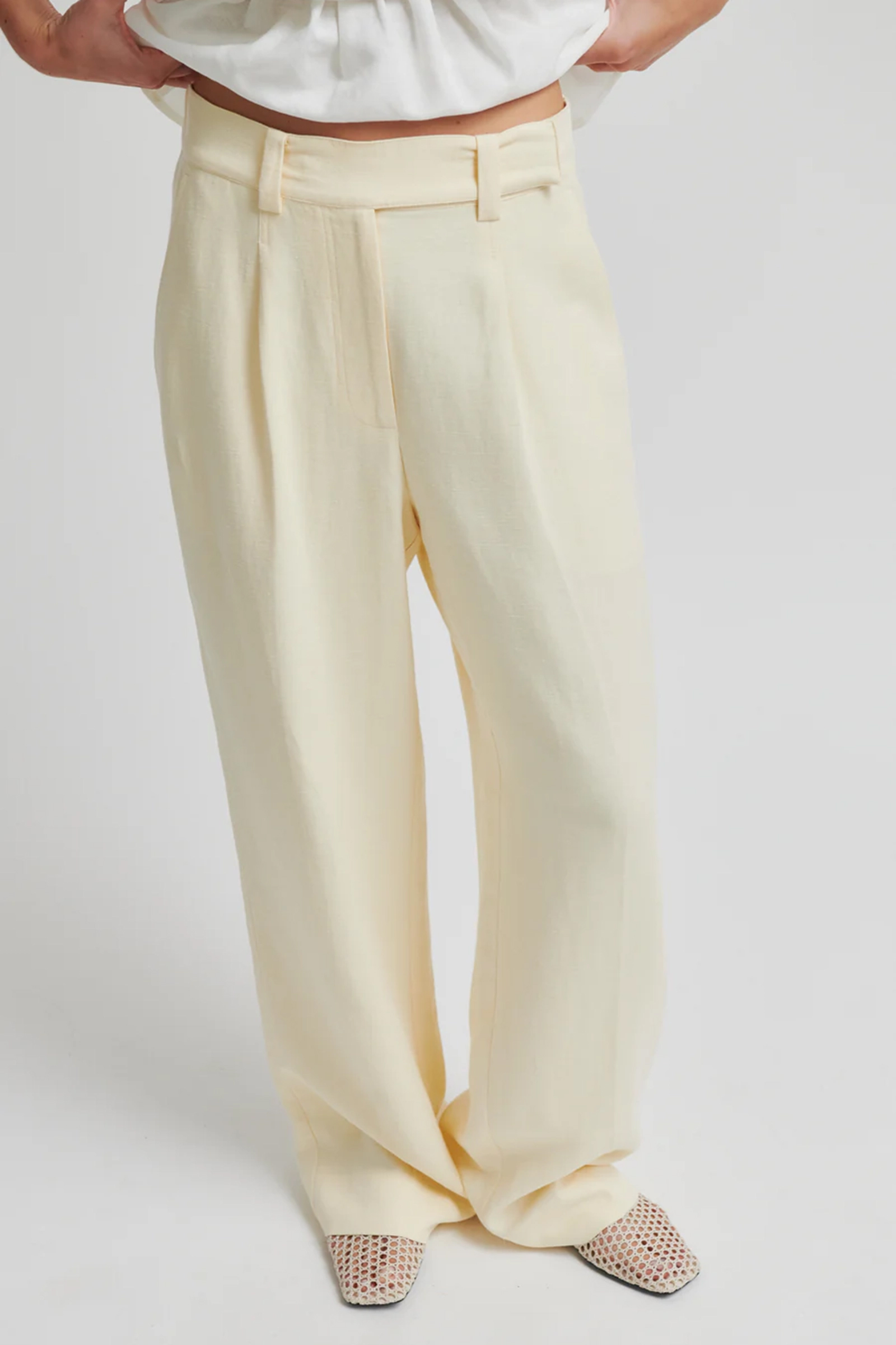 Dames broek geel