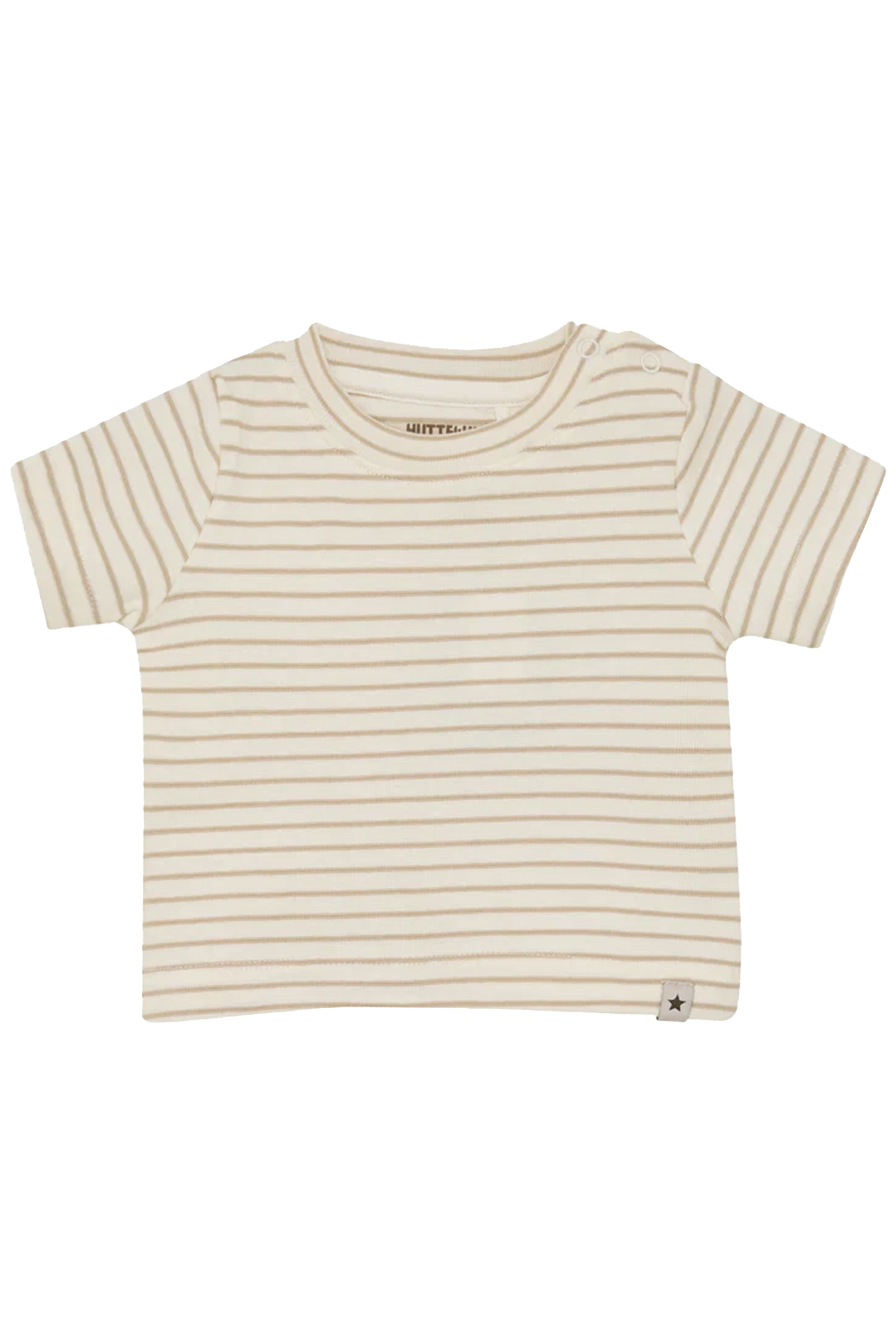 Baby t-shirt korte mouw bruin