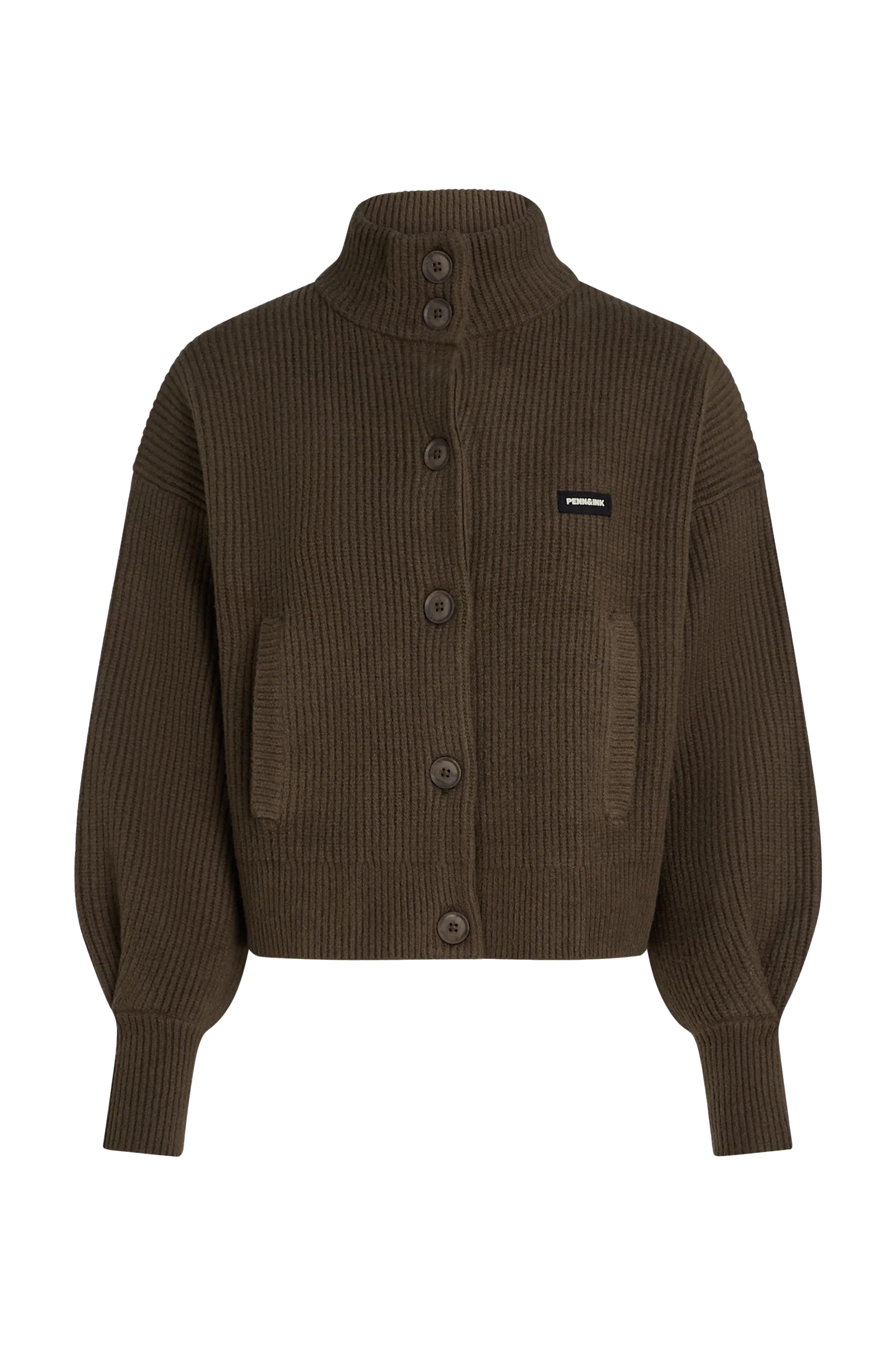 Dames vest bruin