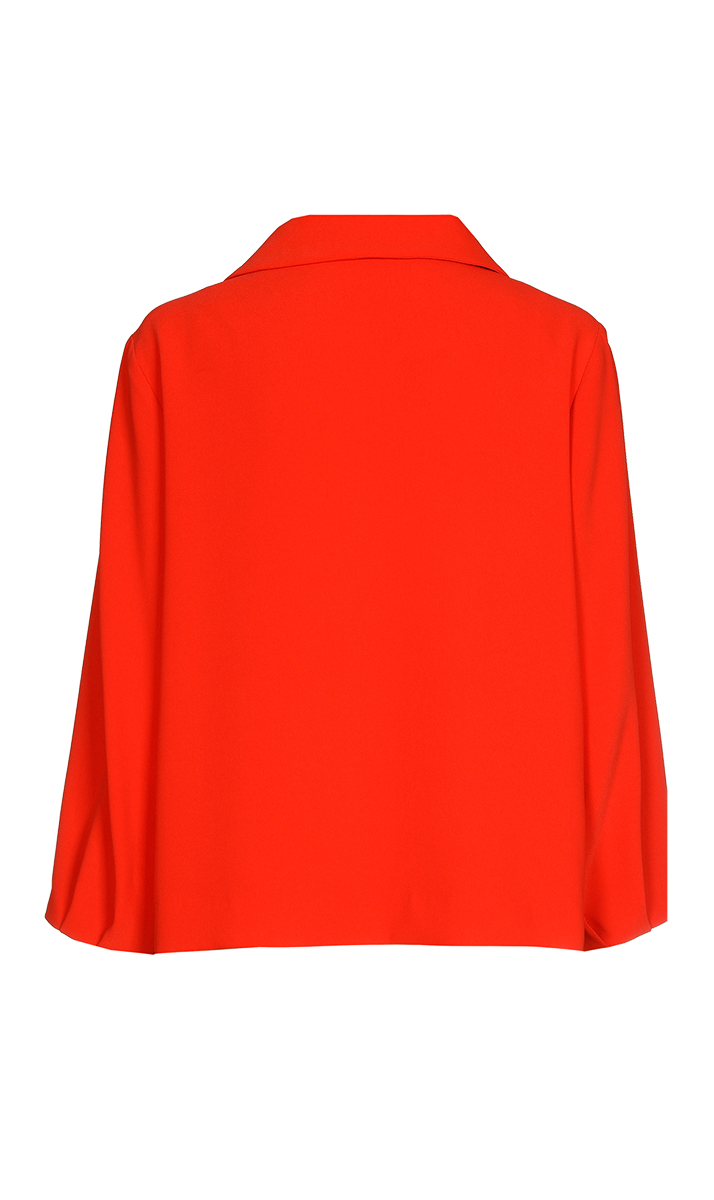 Dames blouse lange mouw rood