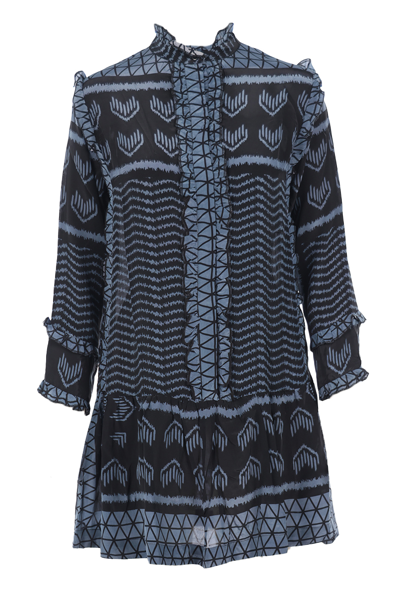 Dames jurk blauw