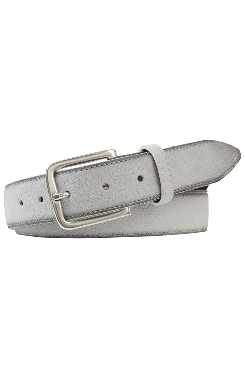 Profuomo BELT SUEDE EMBOSSED WHITE Wit-1 1