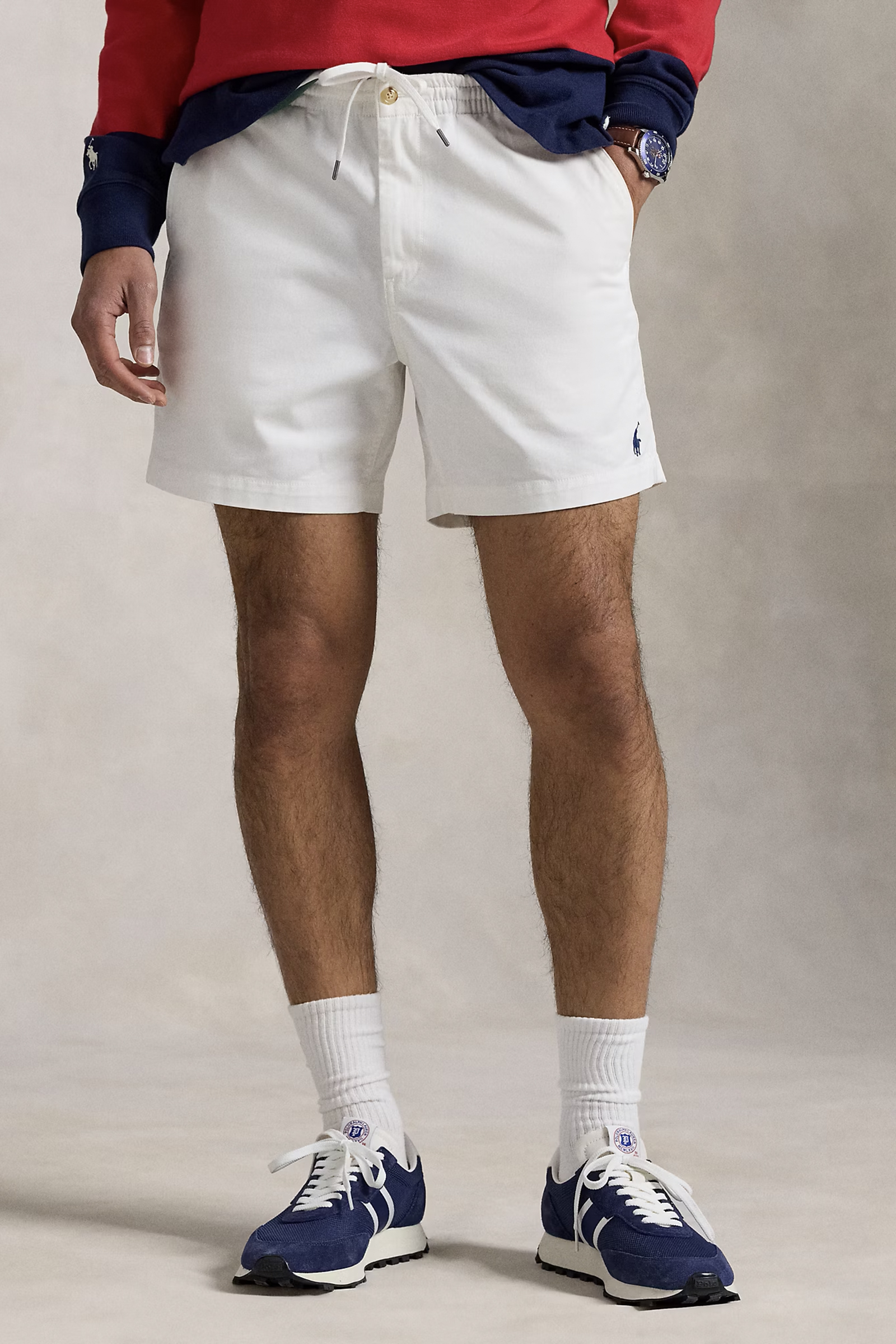 Heren short wit