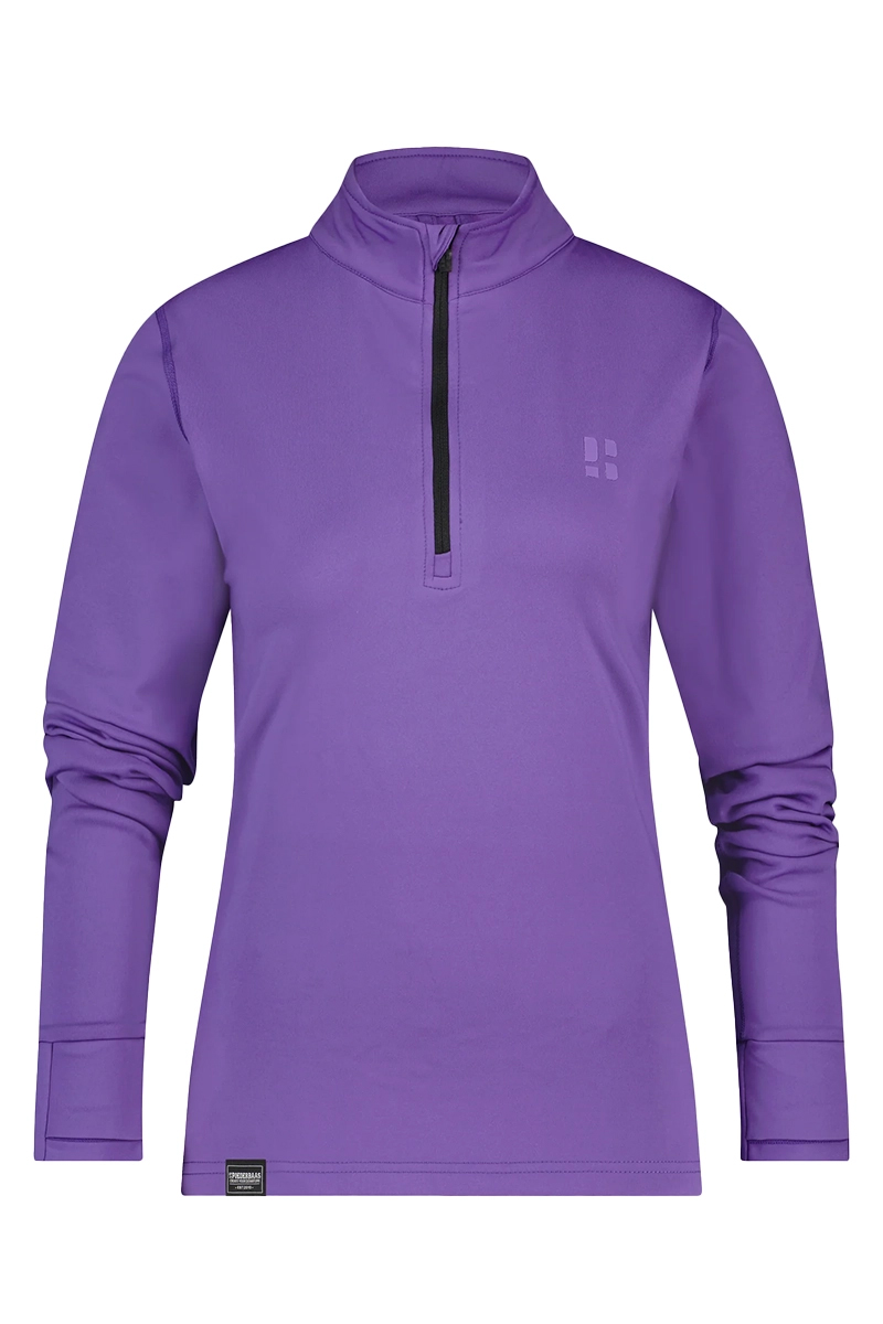 Wintersport dames pully+rits paars