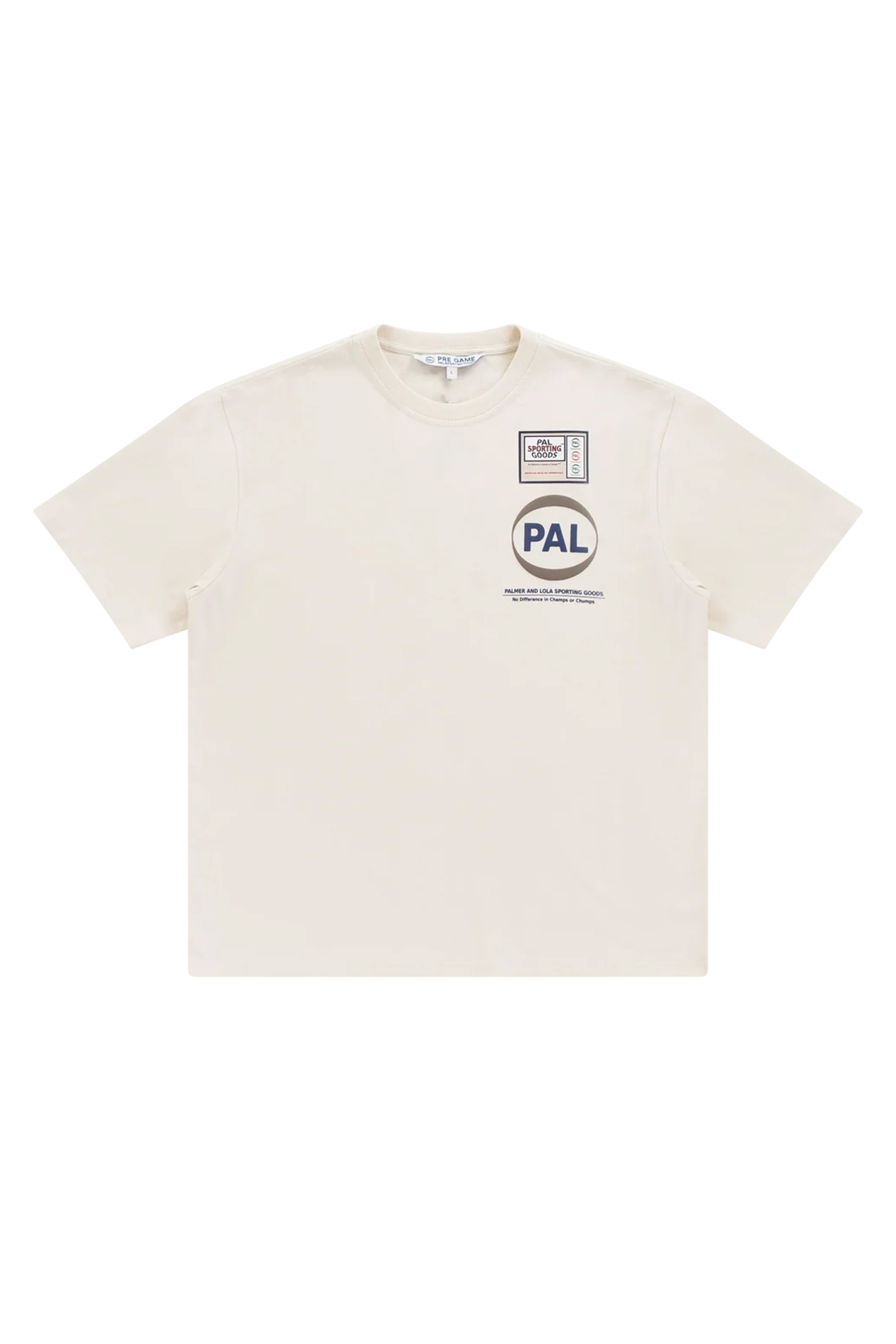 Heren t-shirt kortemouw ecru