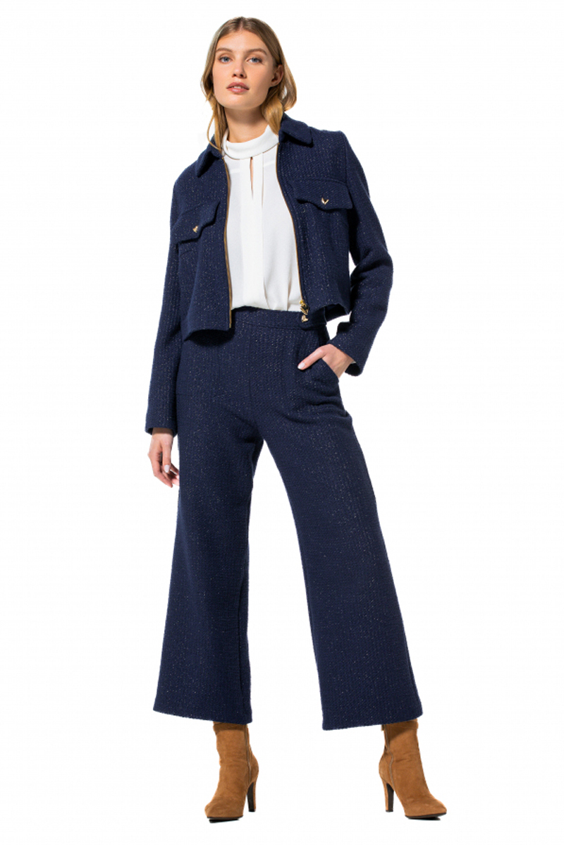Dames broek blauw