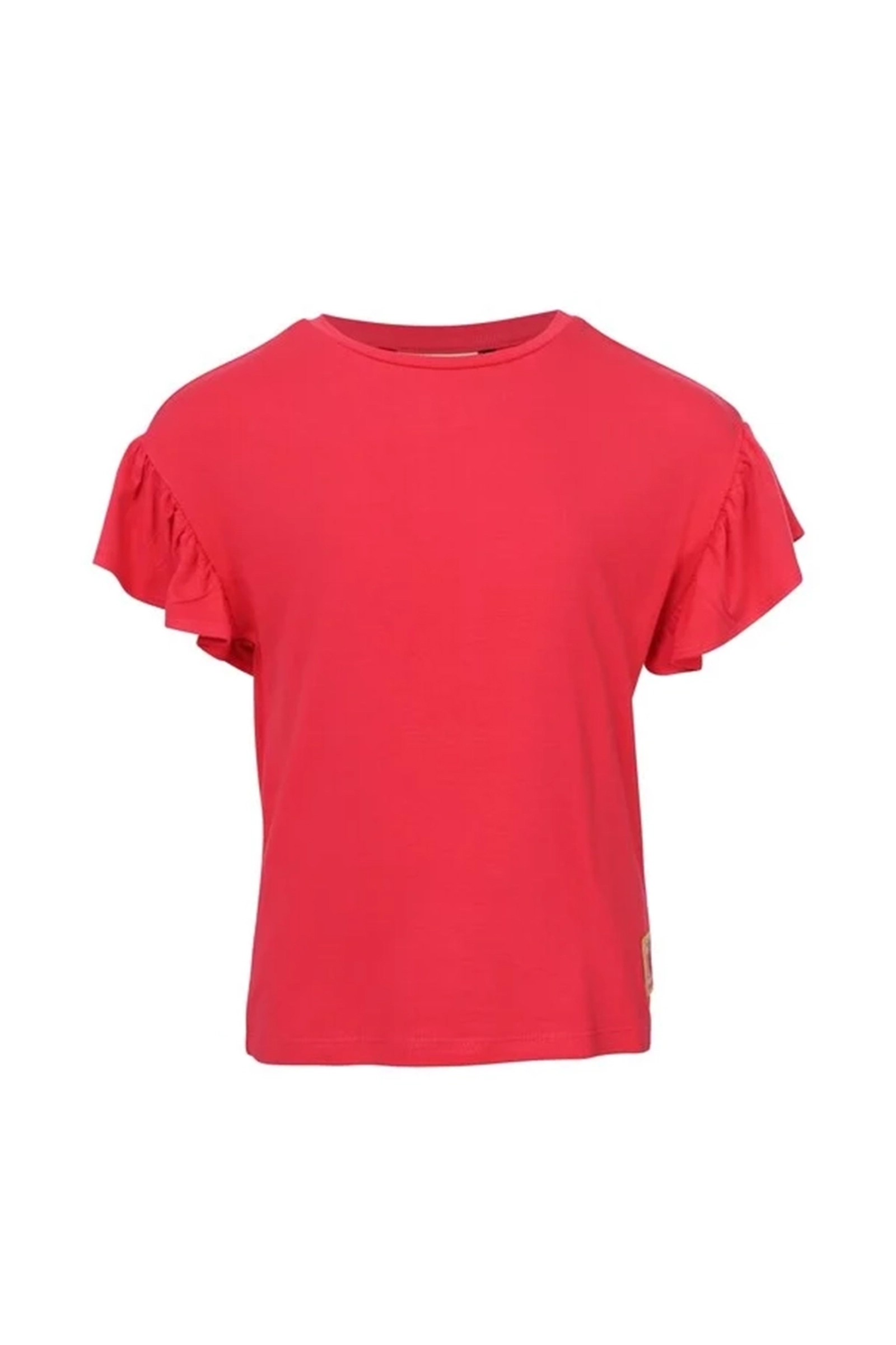 Meisjes t-shirt korte mouw rood