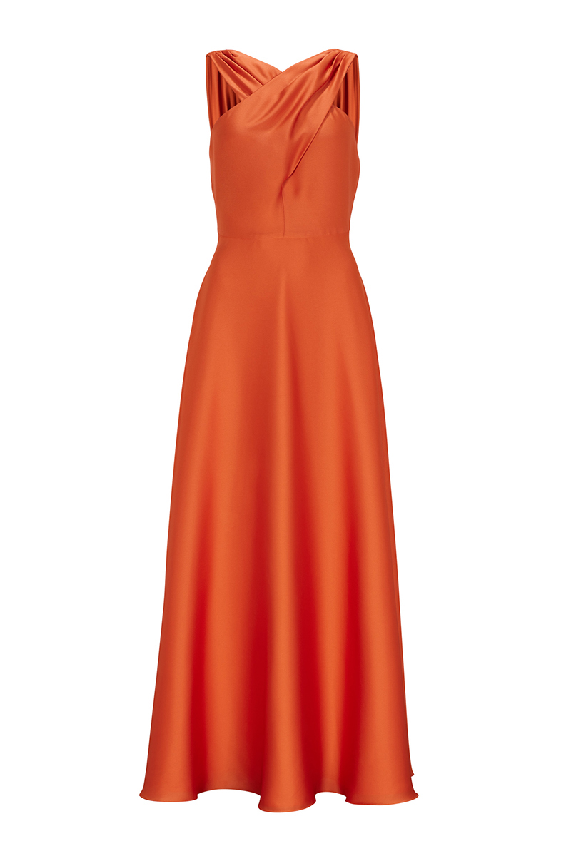 Dames jurk oranje
