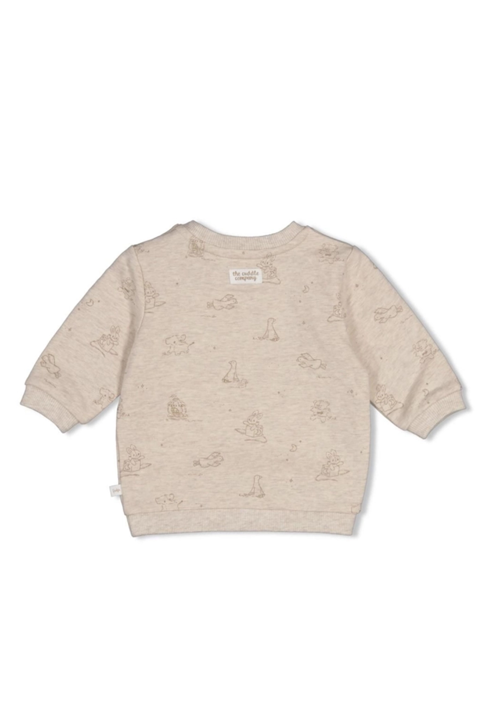 Baby t-shirt lange mouw bruin