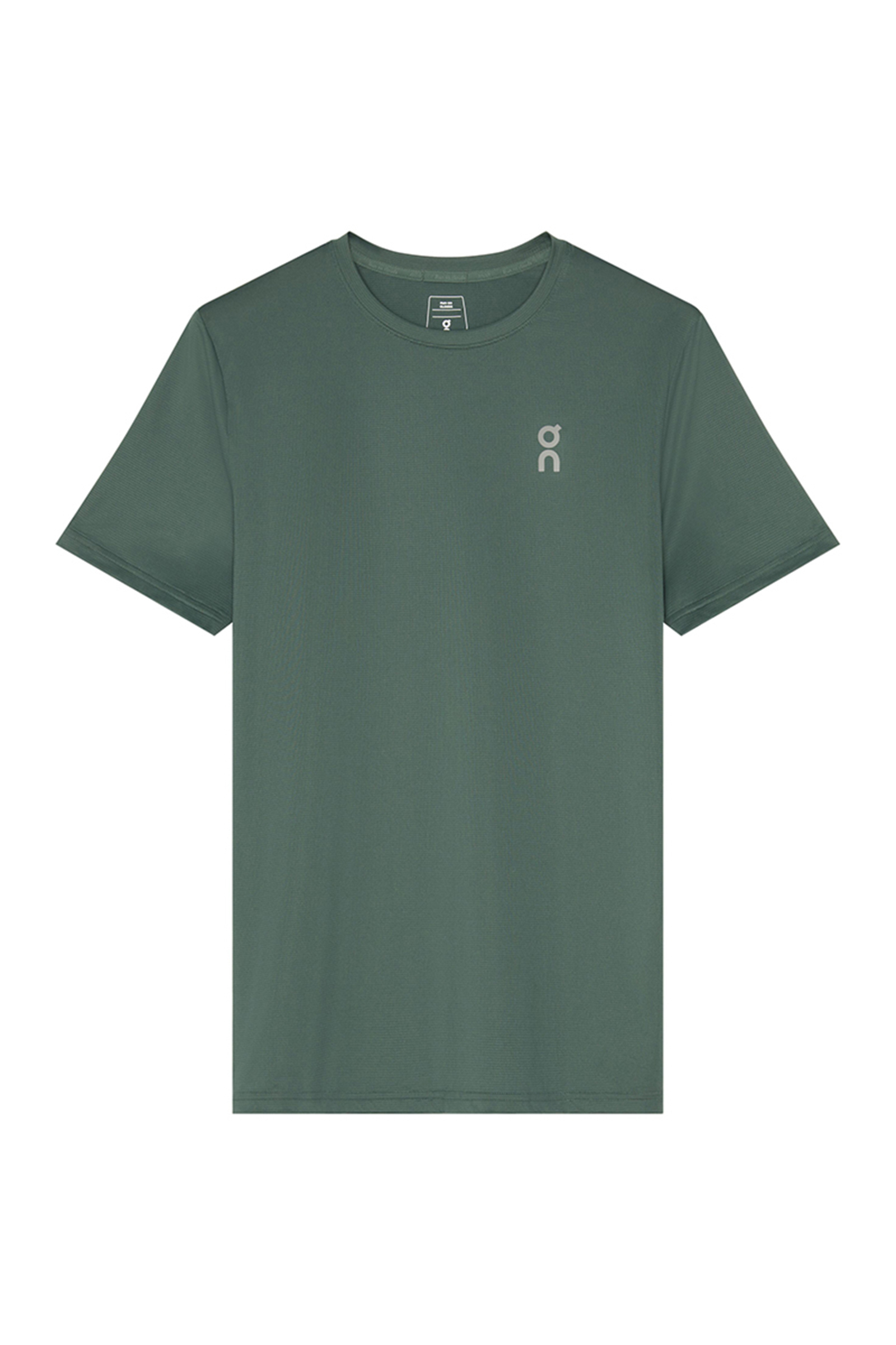 Running heren t-shirt km groen