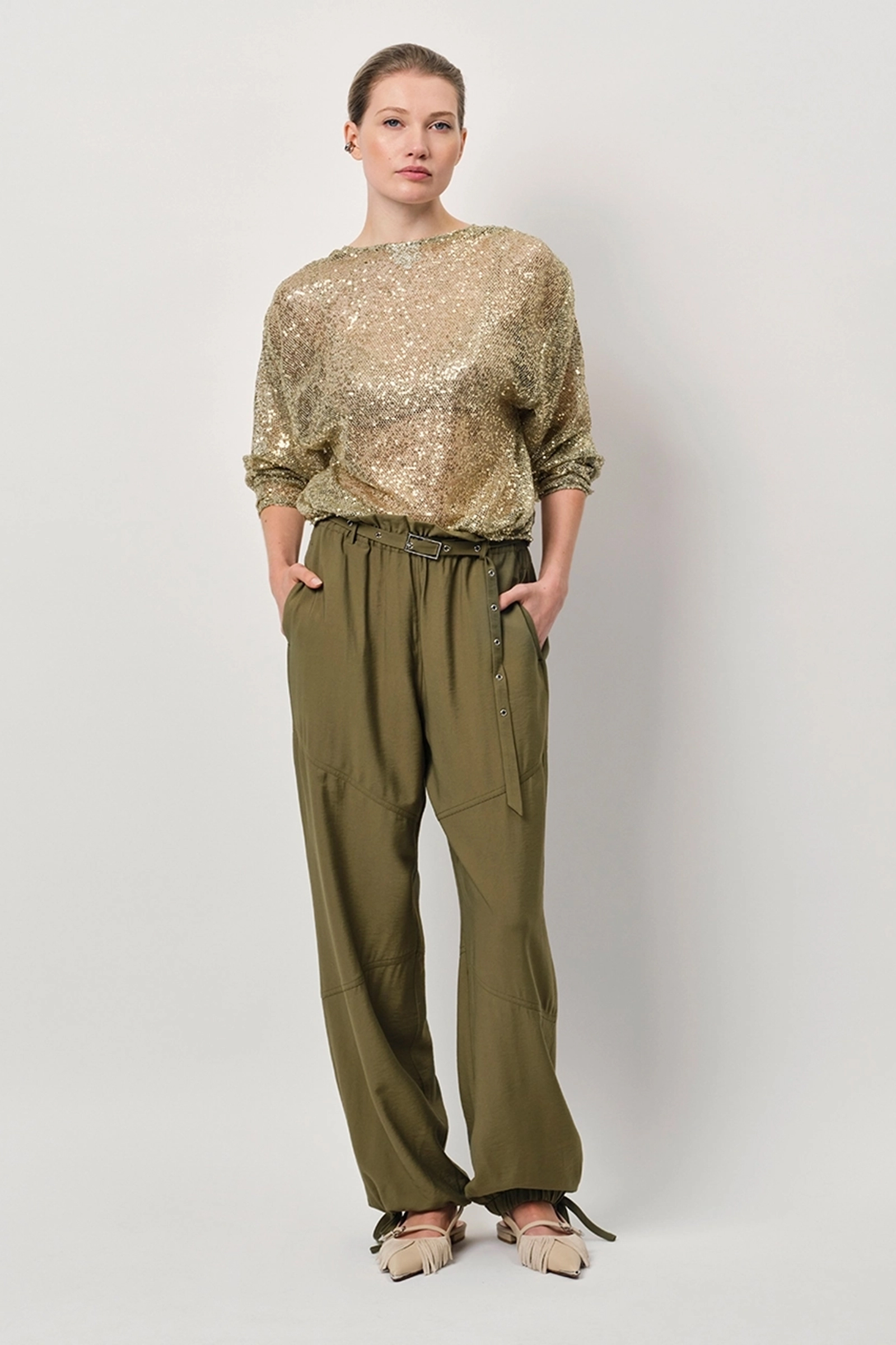 Dames top groen